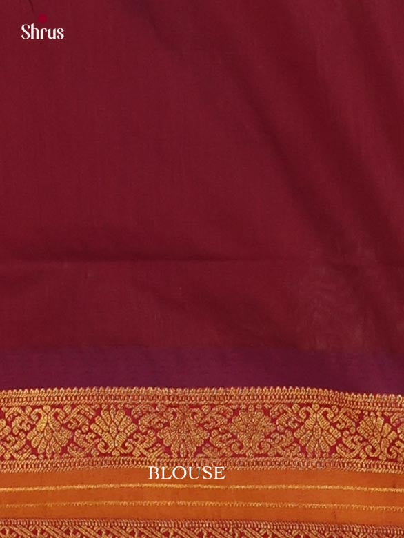 Green & Maroon - Kalyani Cotton Saree