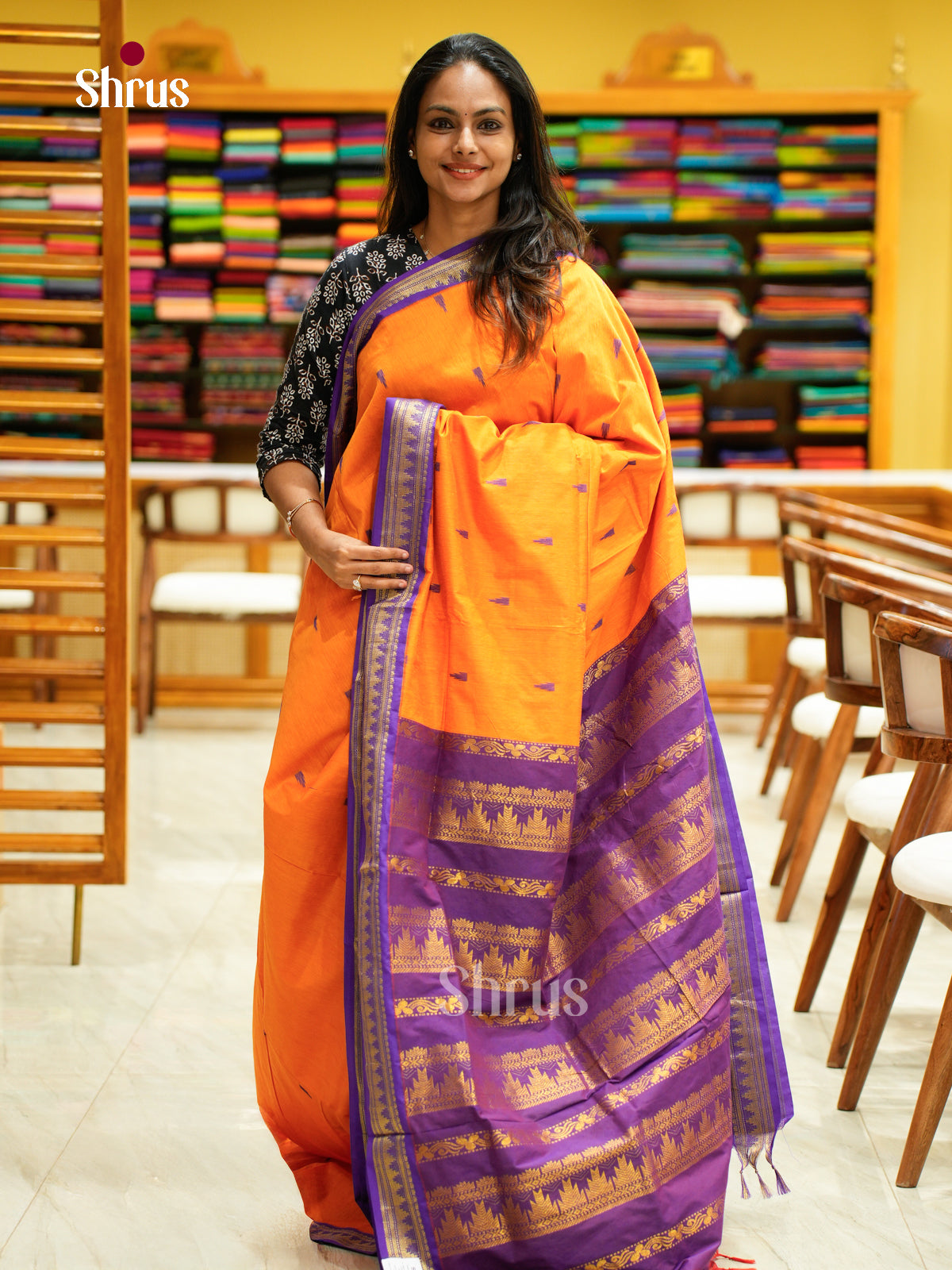 Kalyani Cotton Saree - EFS02363 - Shop on Shrus.com