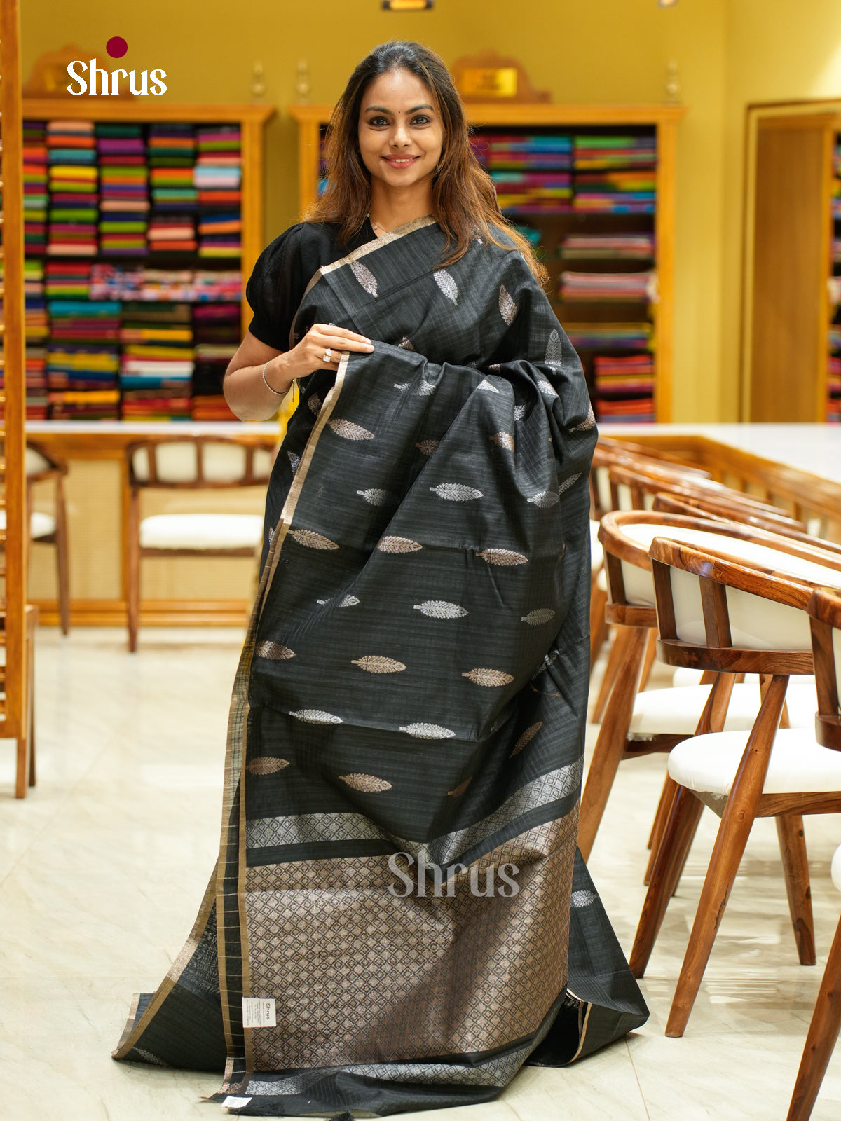 Semi Jute Saree - EFS03175 - Shop on Shrus.com