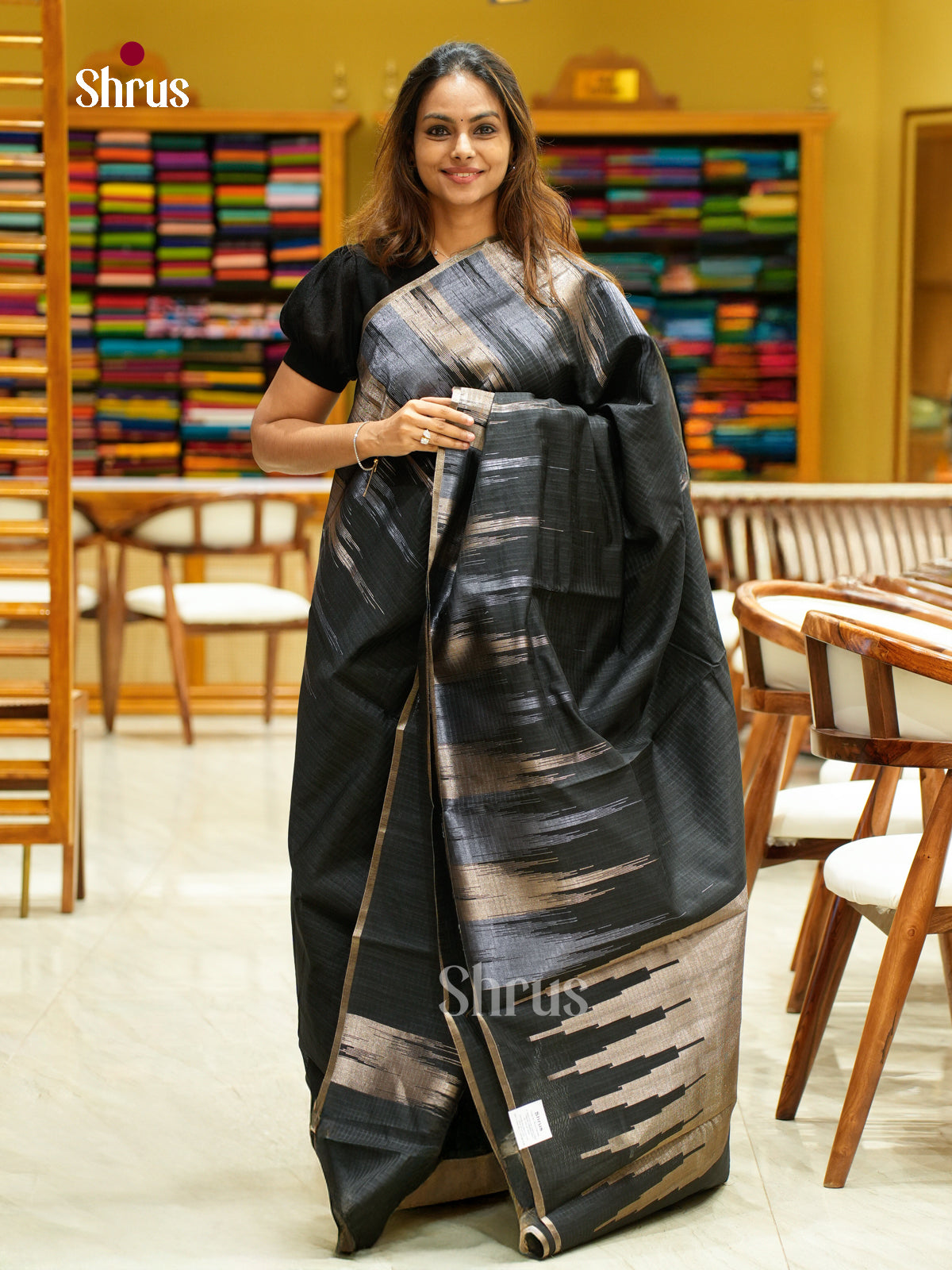 Semi Jute Saree - EFS03180 - Shop on Shrus.com