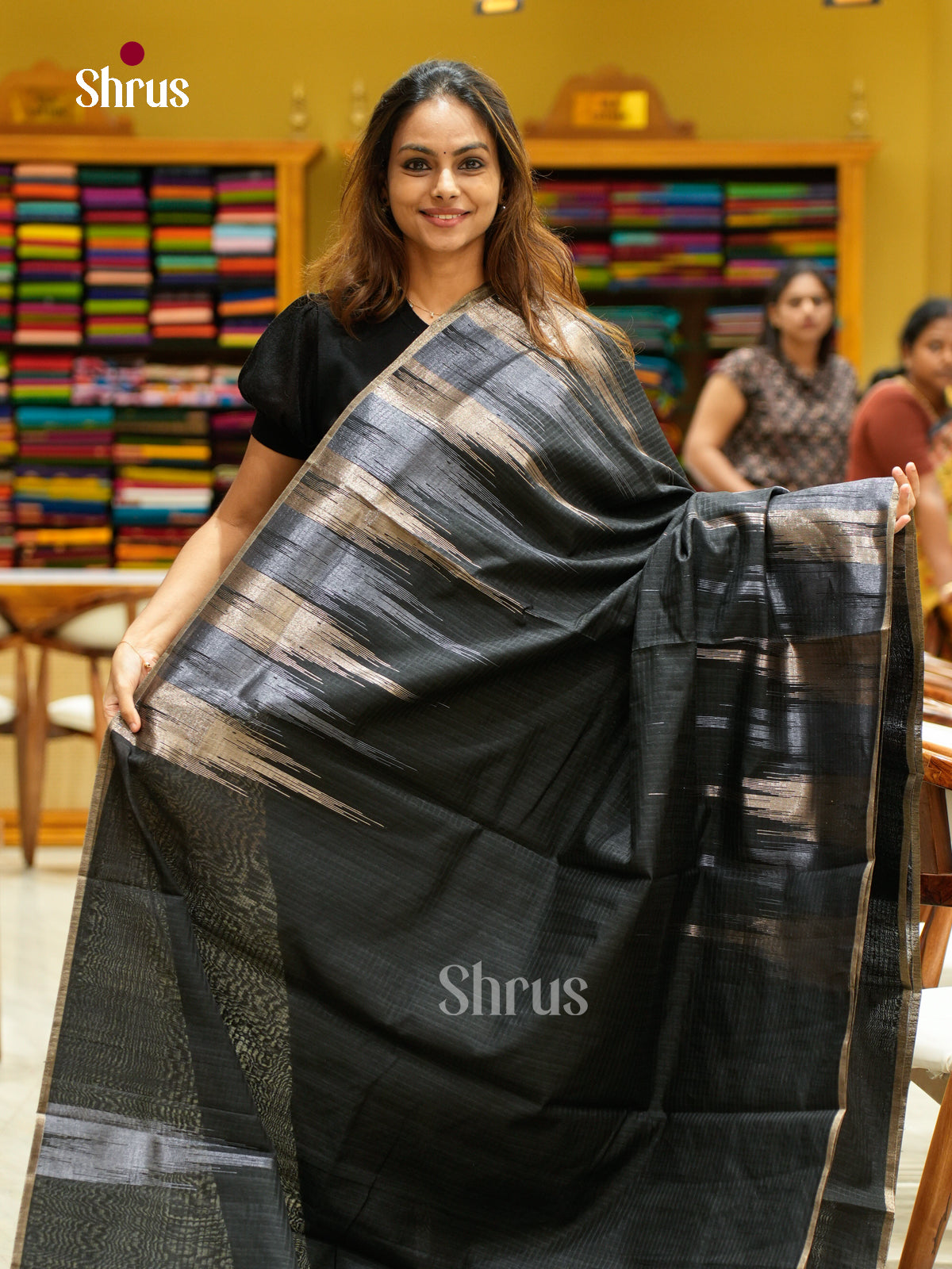 Semi Jute Saree - EFS03180 - Shop on Shrus.com