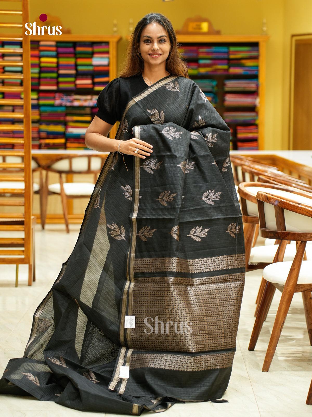 Semi Jute Saree - EFS03262 - Shop on Shrus.com