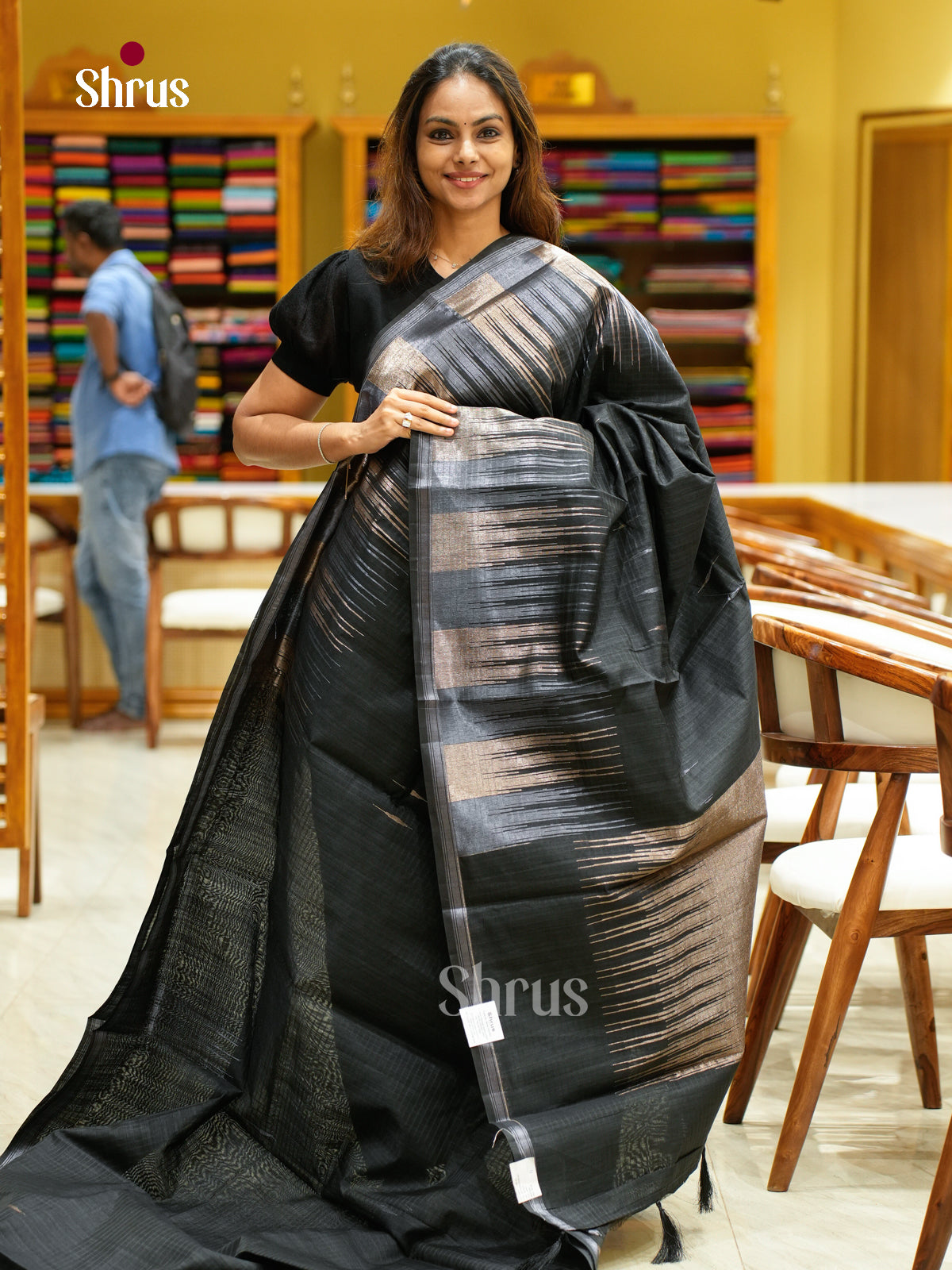 Semi Jute Saree - EFS03269 - Shop on Shrus.com