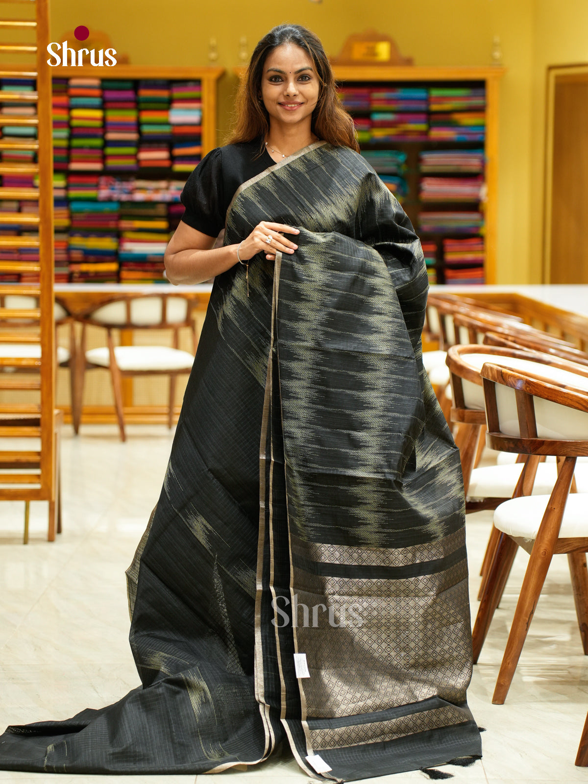 Semi Jute Saree - EFS03289 - Shop on Shrus.com