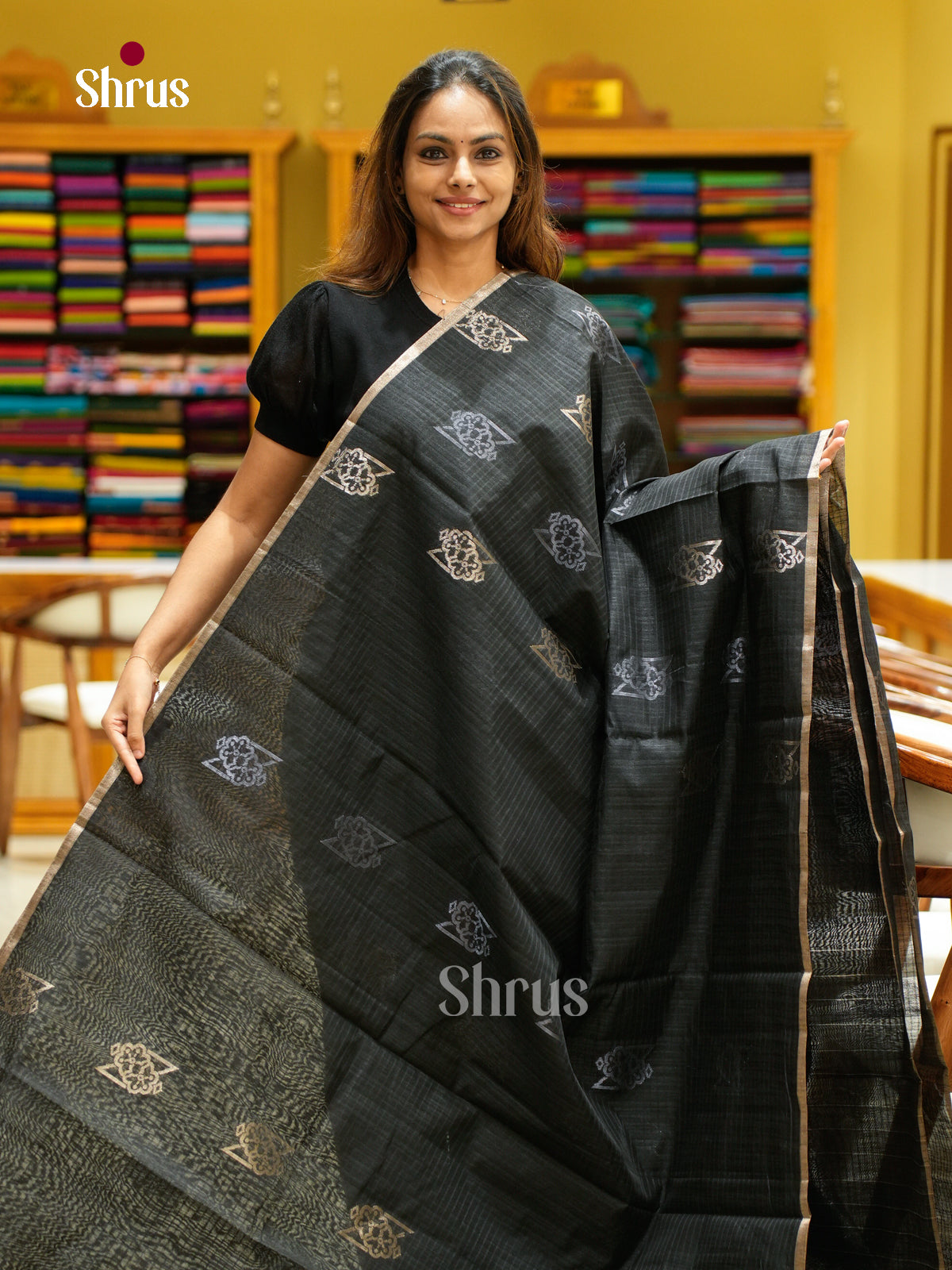 Semi Jute Saree - EFS03303 - Shop on Shrus.com