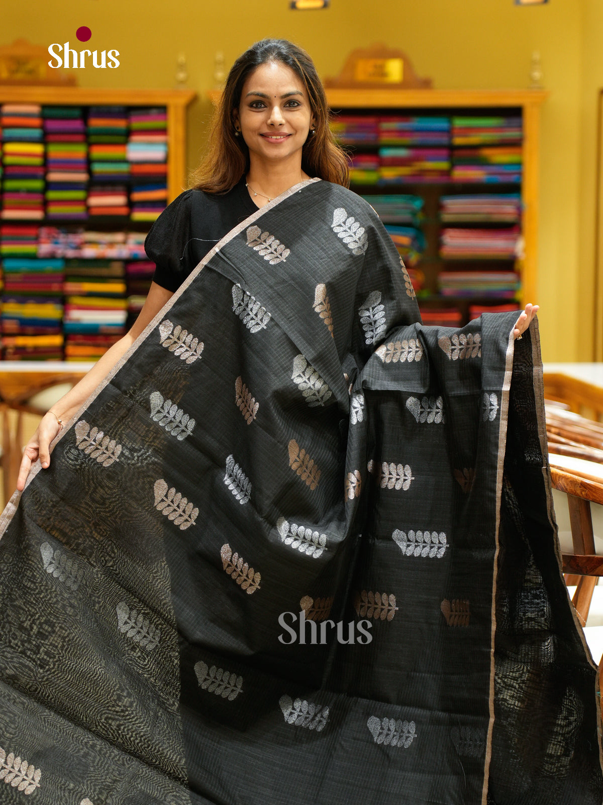 Semi Jute Saree - EFS03308 - Shop on Shrus.com