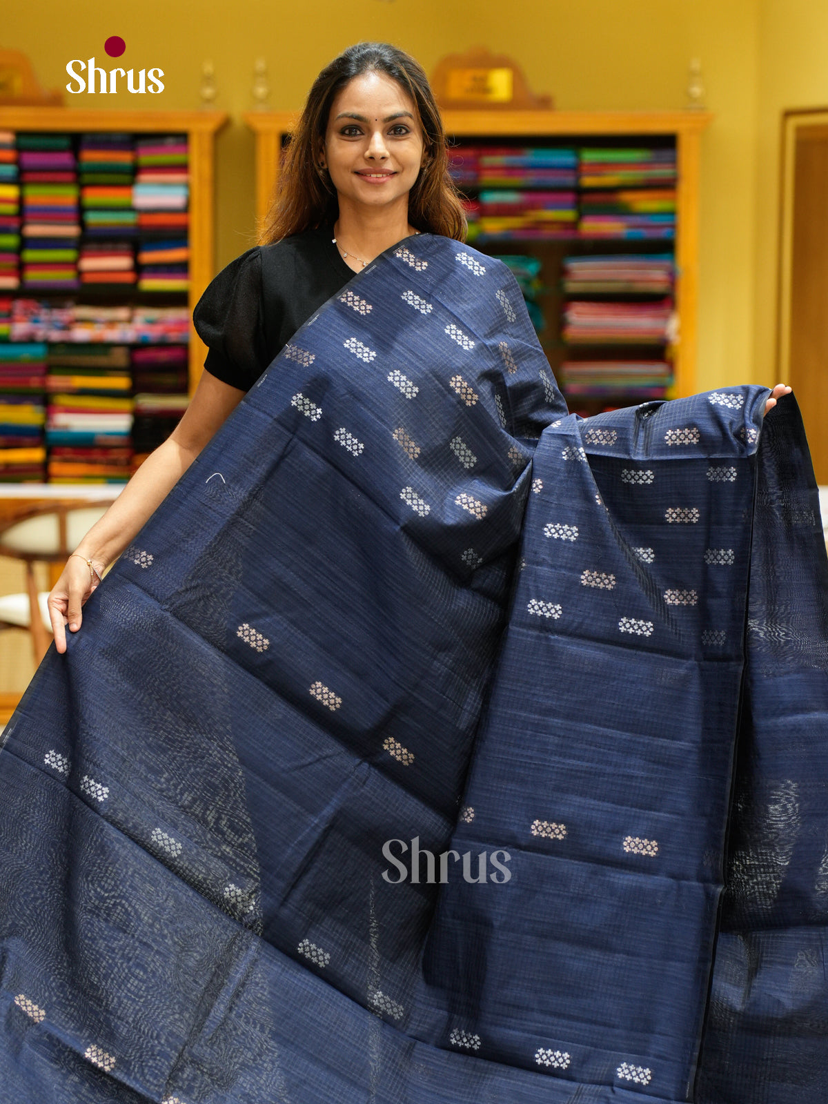 Semi Jute Saree - EFS03324 - Shop on Shrus.com