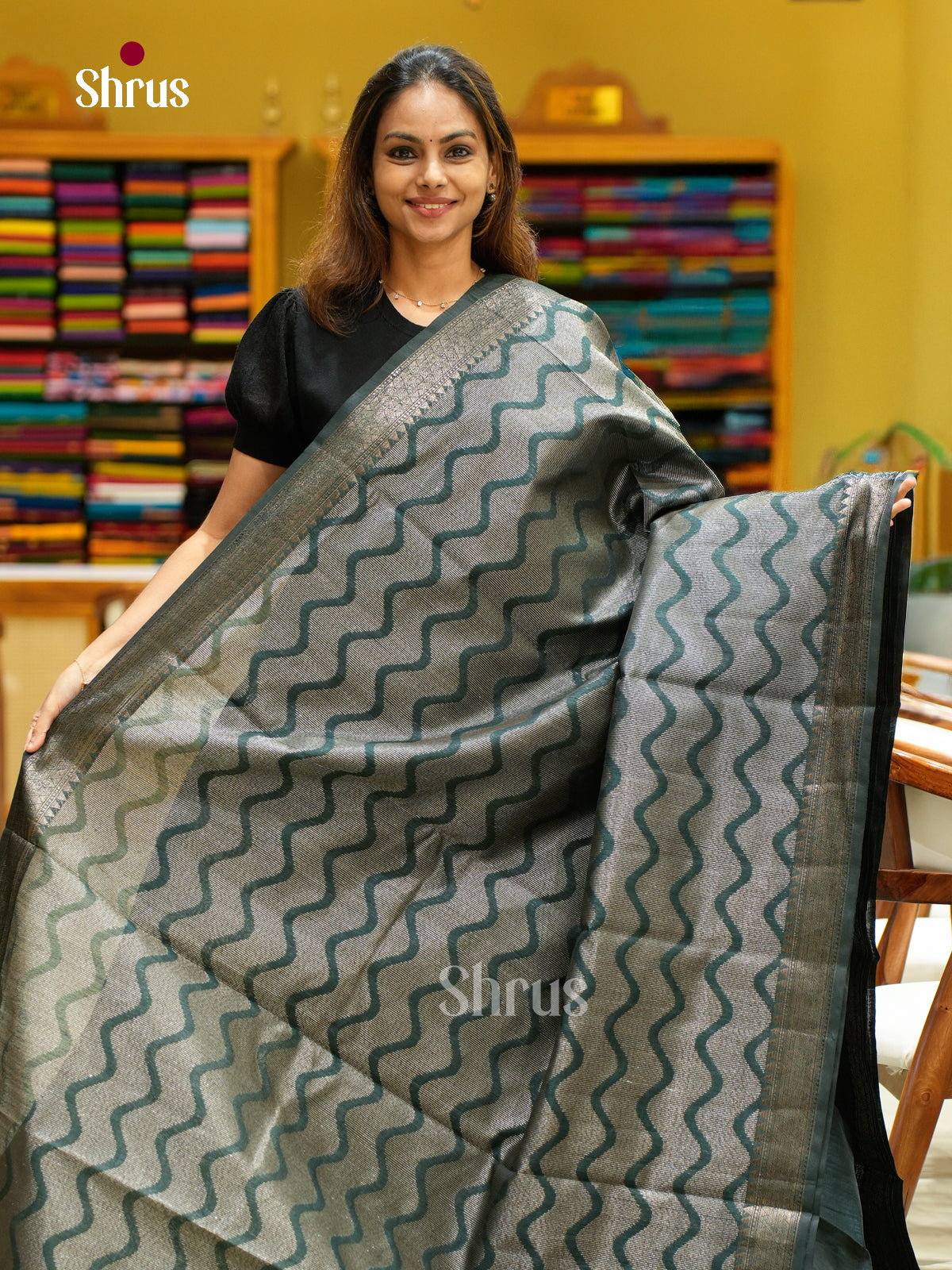Semi Jute Saree - EFS03328 - Shop on Shrus.com