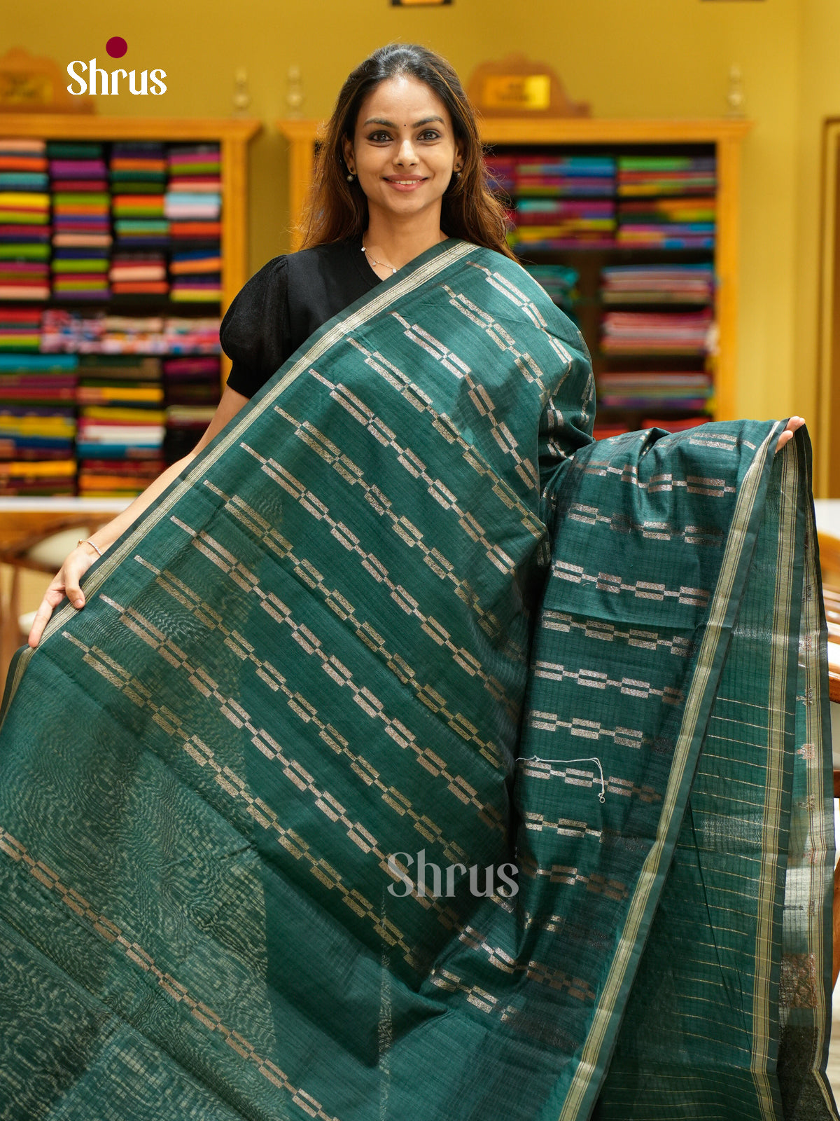 Semi Jute Saree - EFS03334 - Shop on Shrus.com