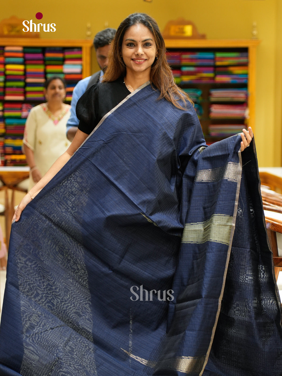 Semi Jute Saree - EFS03337 - Shop on Shrus.com