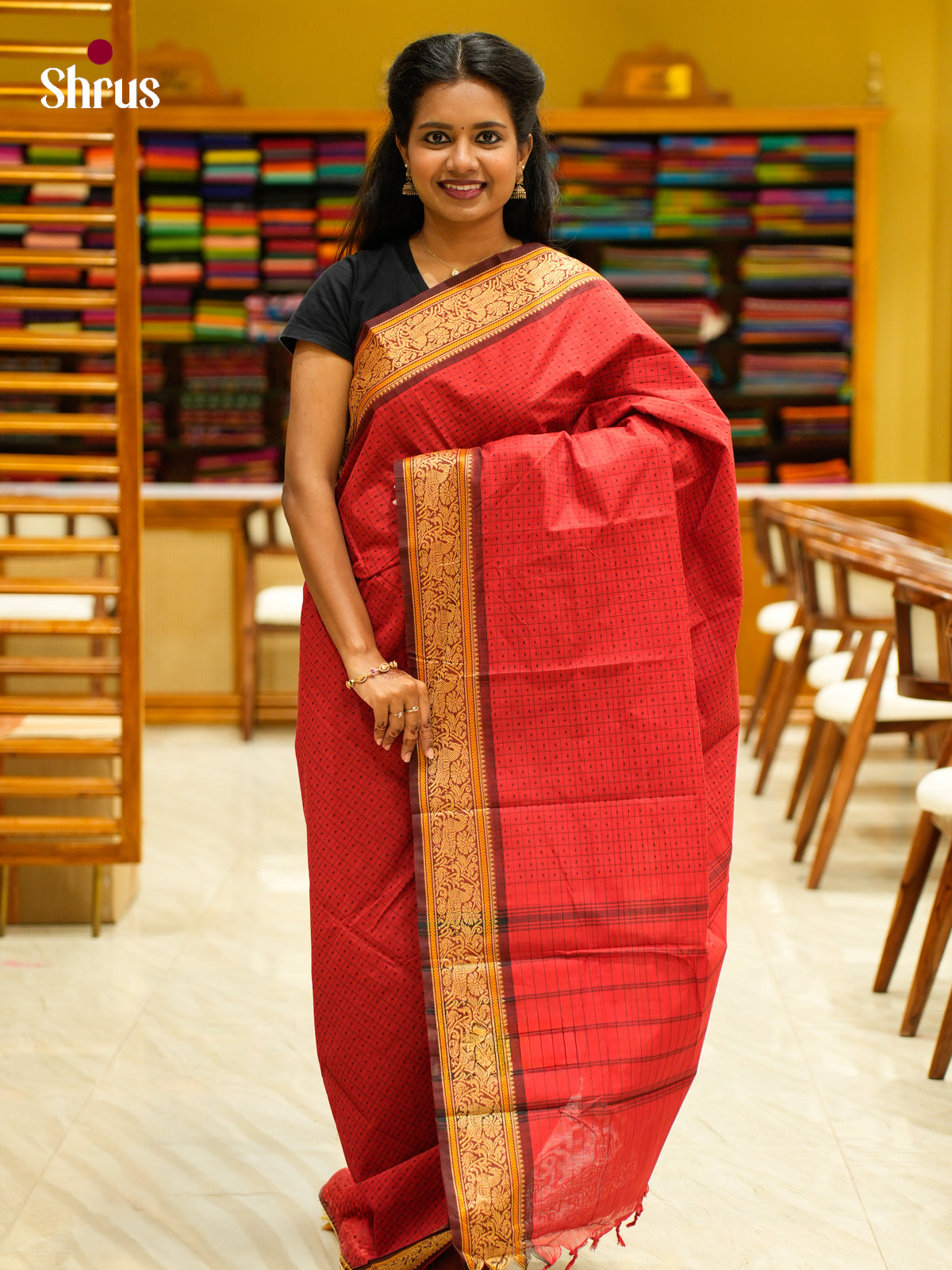 Chettinad Cotton Saree - EFS04007 - Shop on Shrus.com