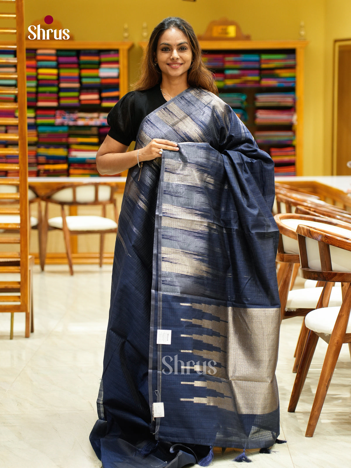 Semi Jute Saree - EFS04014 - Shop on Shrus.com