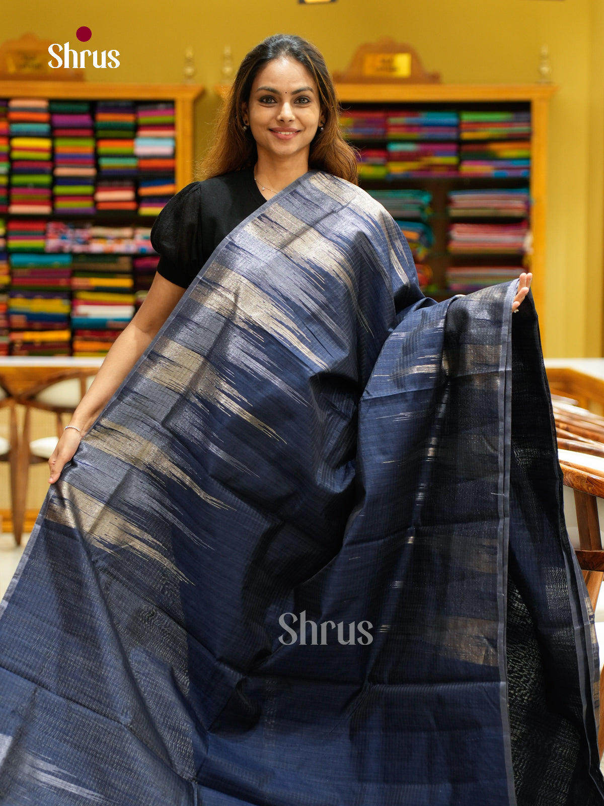Semi Jute Saree - EFS04014 - Shop on Shrus.com