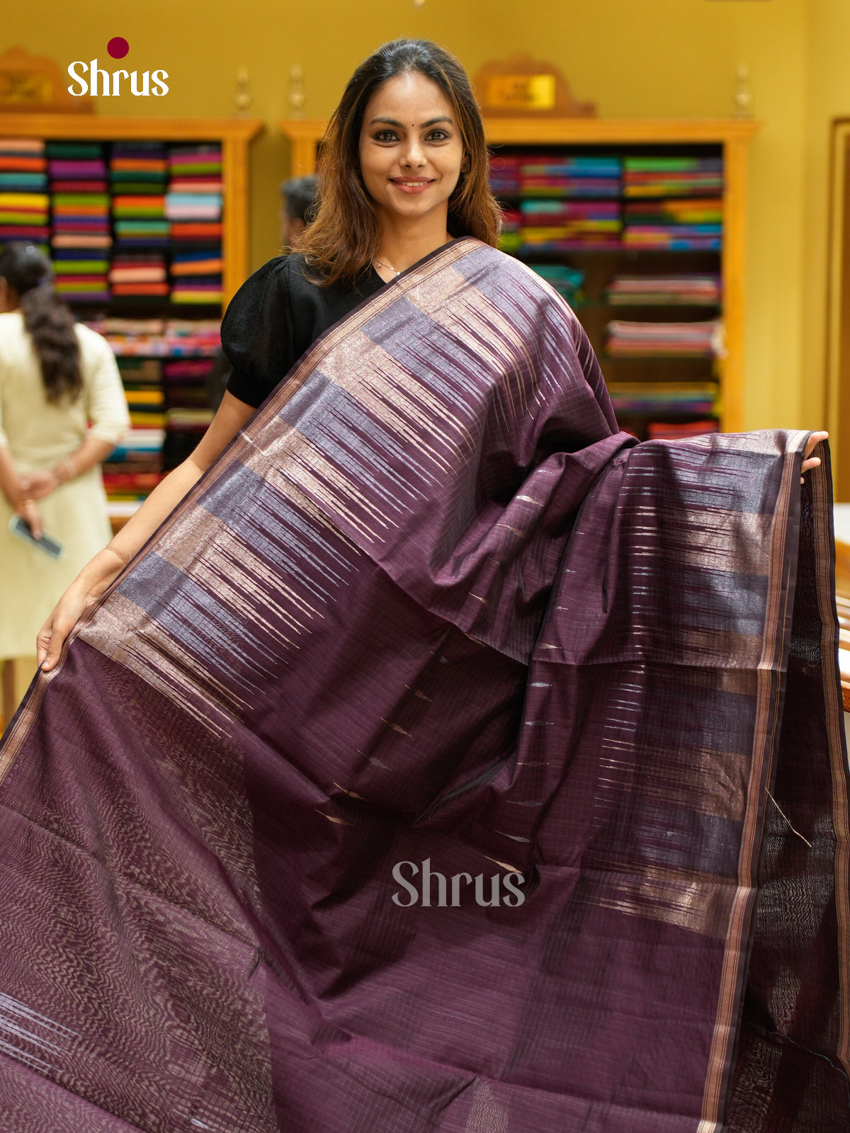 Semi Jute Saree - EFS04021 - Shop on Shrus.com