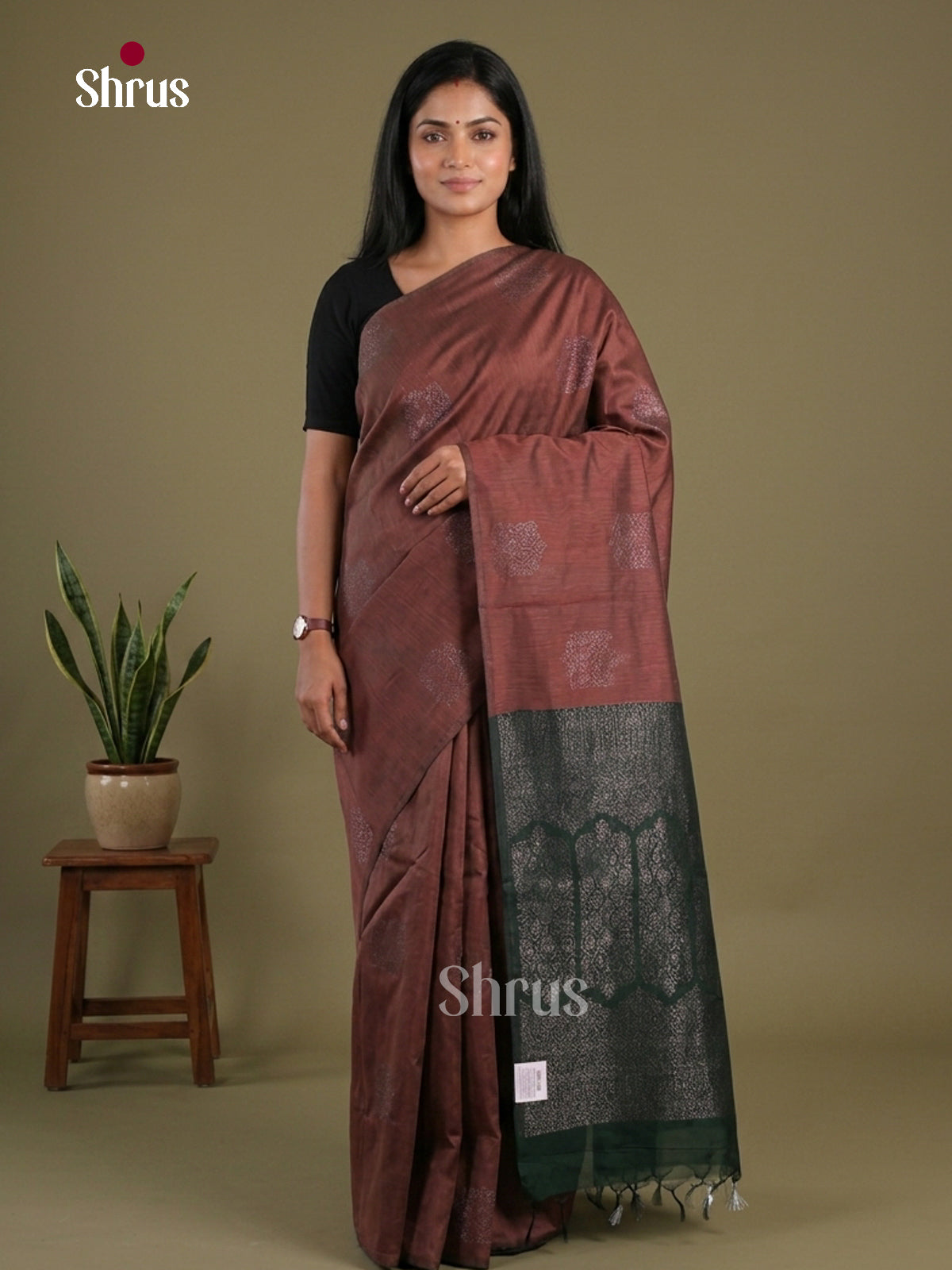 Semi Silkcotton Saree - EFS04443 - Shop on Shrus.com