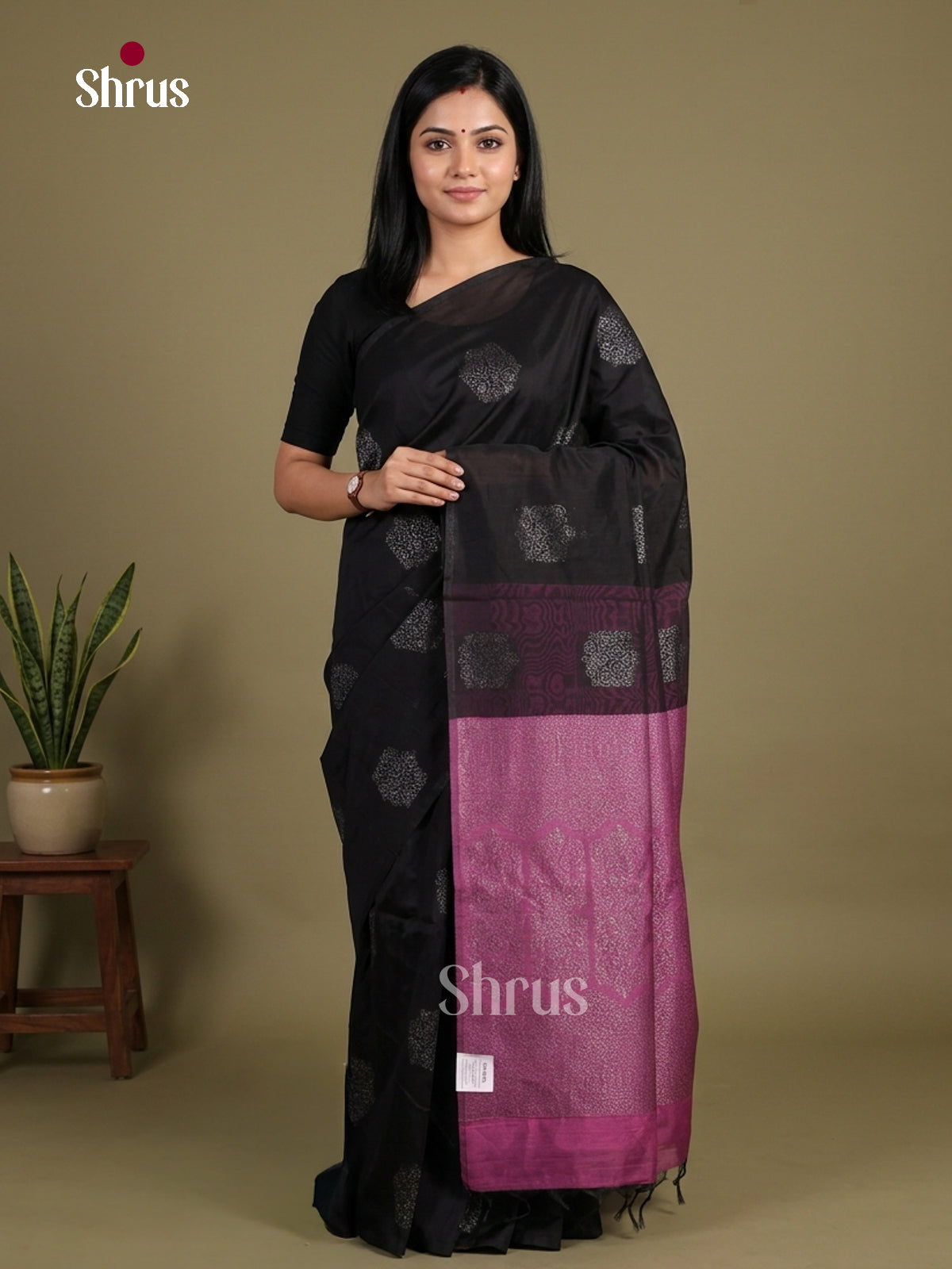 Semi Silkcotton Saree - EFS04445 - Shop on Shrus.com