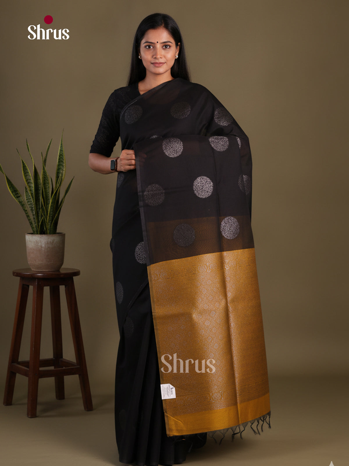 Semi Silkcotton Saree - EFS04465 - Shop on Shrus.com