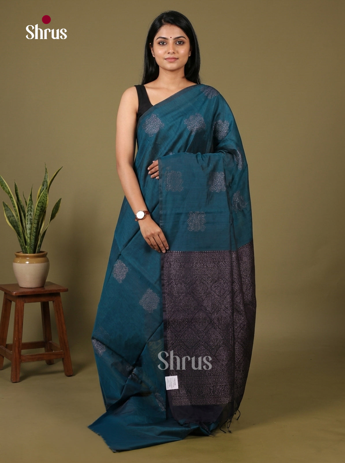 Semi Silkcotton Saree - EFS04483