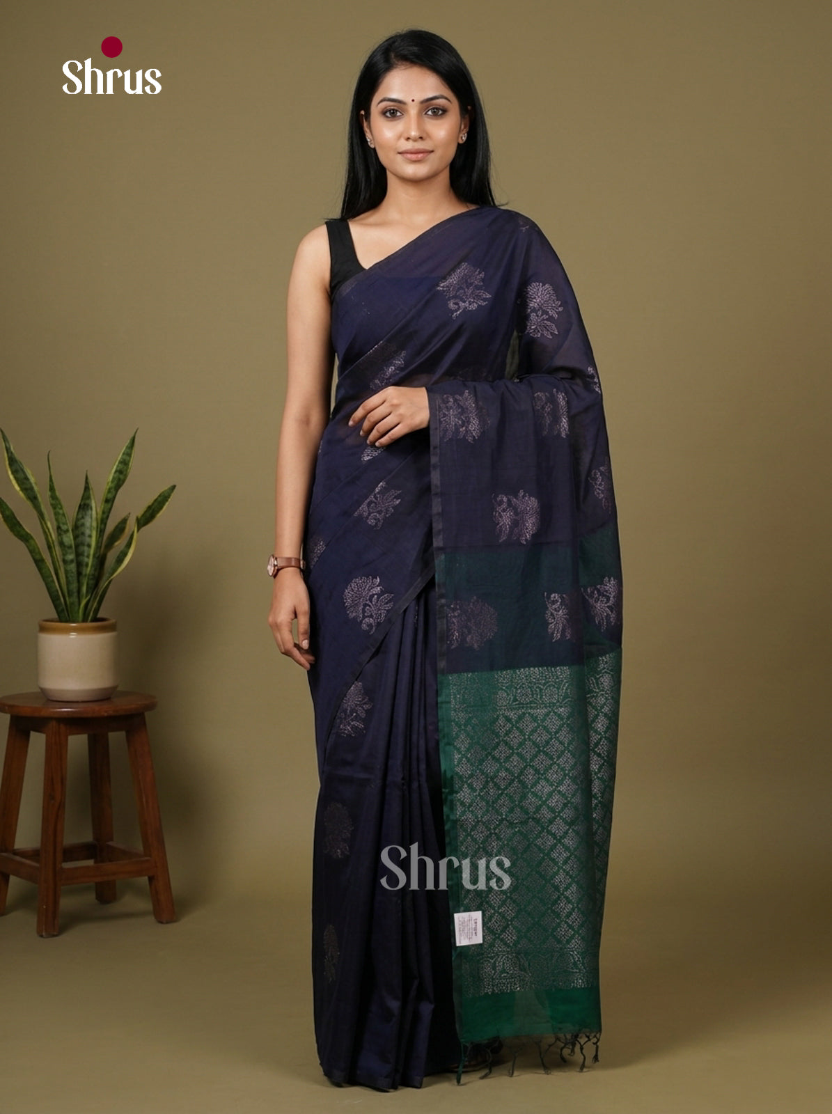 Semi Silkcotton Saree - EFS04487