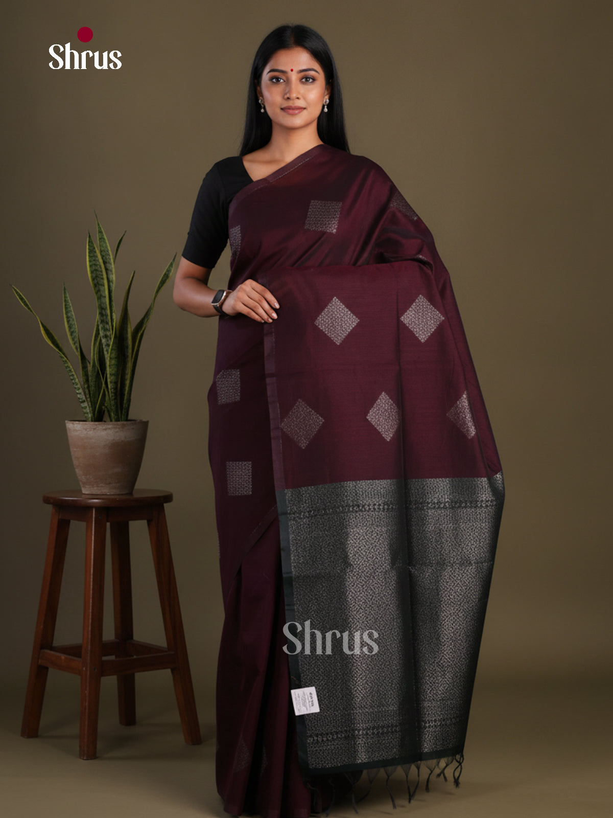 Semi Silkcotton Saree - EFS04520 - Shop on Shrus.com