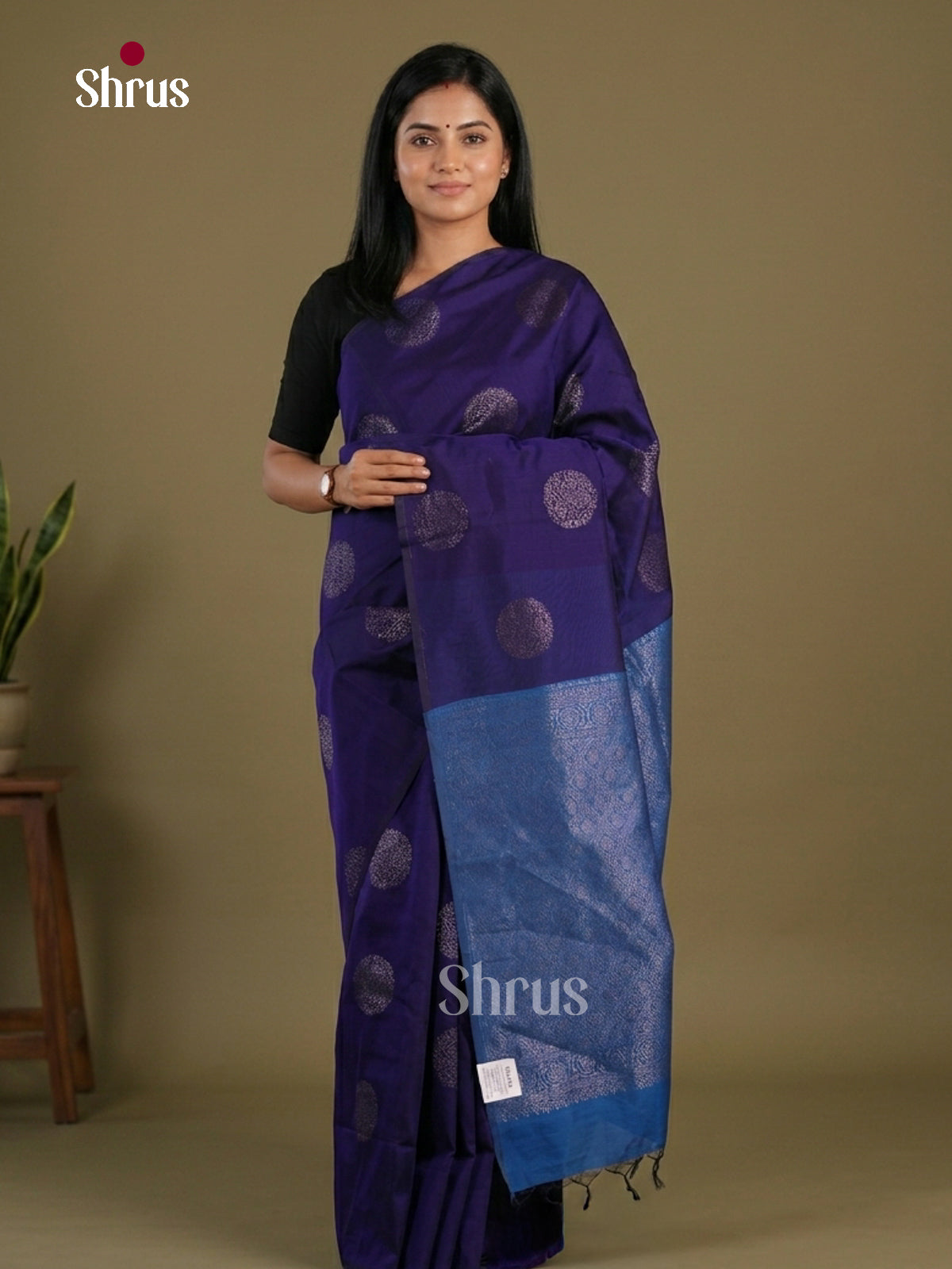 Semi Silkcotton Saree - EFS04576 - Shop on Shrus.com