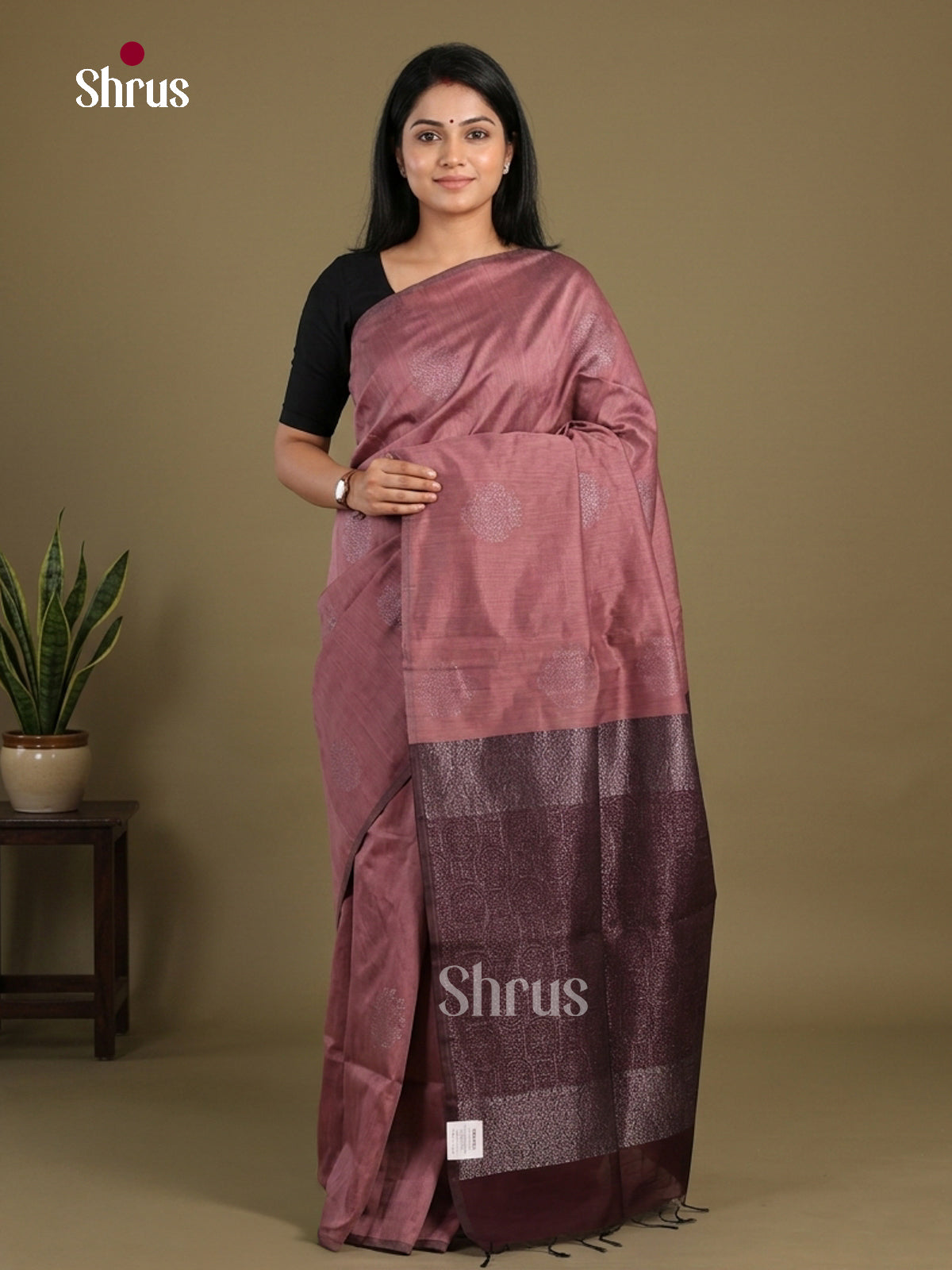 Semi Silkcotton Saree - EFS04586 - Shop on Shrus.com