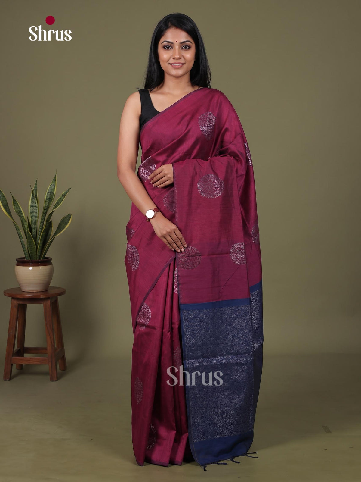 Semi Silkcotton Saree - EFS04591