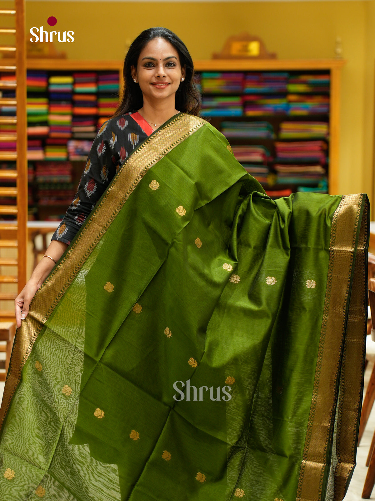 Maheshwari silkcotton Saree - EFS05006 - Shop on Shrus.com