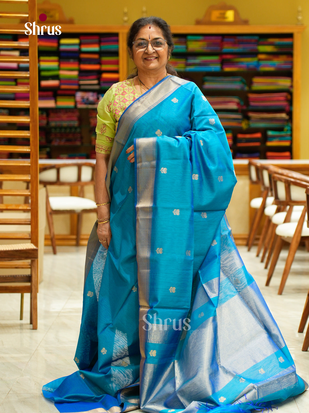 Maheshwari silkcotton Saree - EFS05007 - Shop on Shrus.com