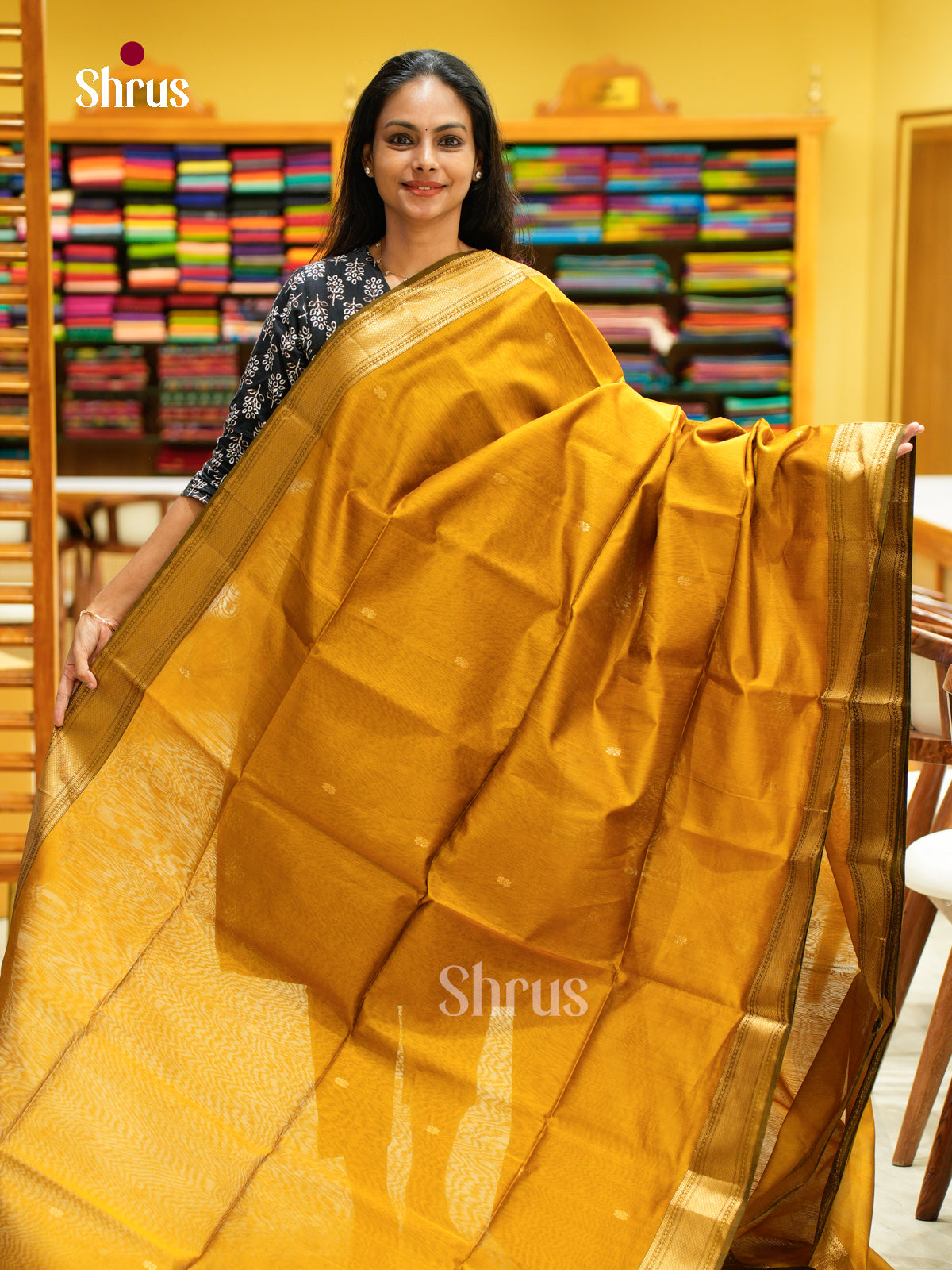 Maheshwari silkcotton Saree - EFS05026 - Shop on Shrus.com