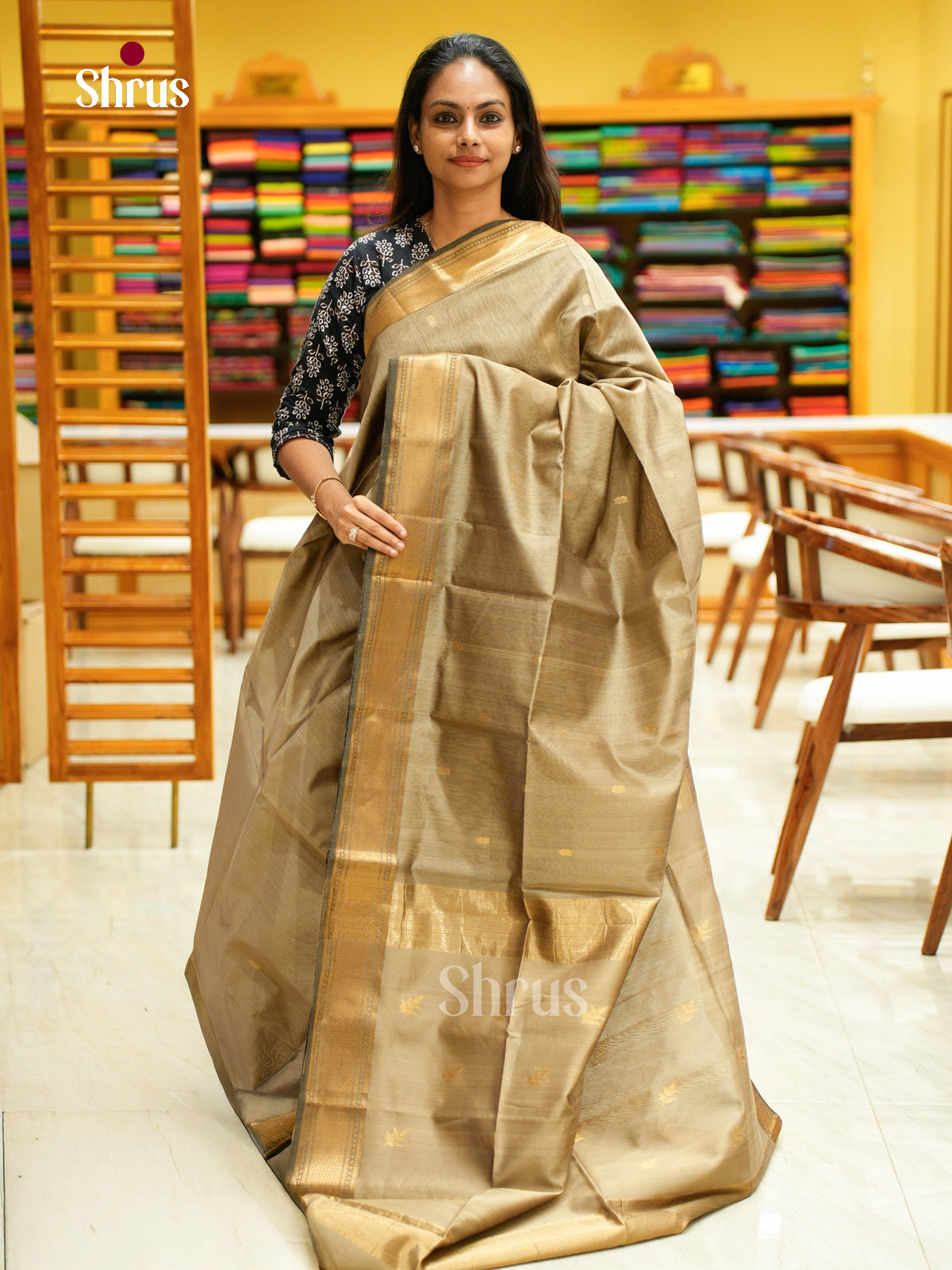 Maheshwari silkcotton Saree - EFS05033 - Shop on Shrus.com