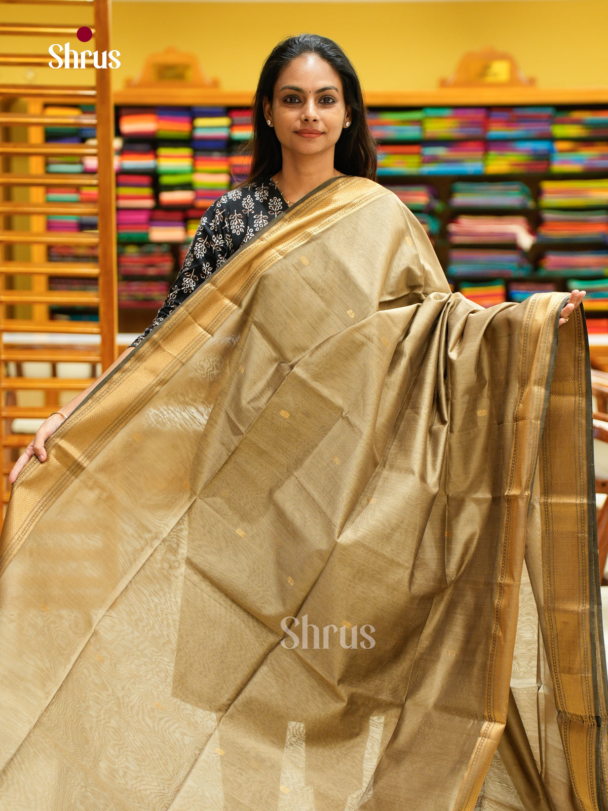 Maheshwari silkcotton Saree - EFS05033 - Shop on Shrus.com