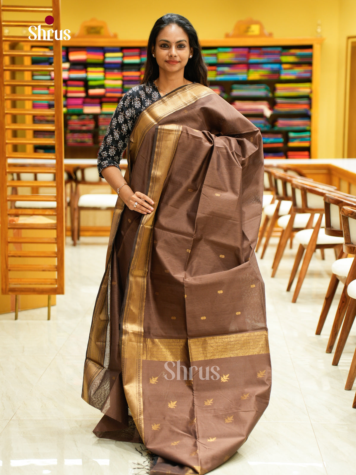 Maheshwari silkcotton Saree - EFS05037 - Shop on Shrus.com