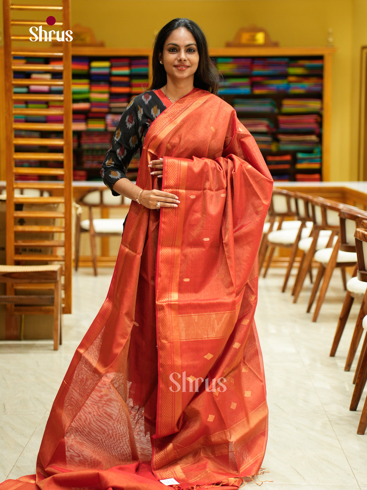 Maheshwari silkcotton Saree - EFS05037 - Shop on Shrus.com
