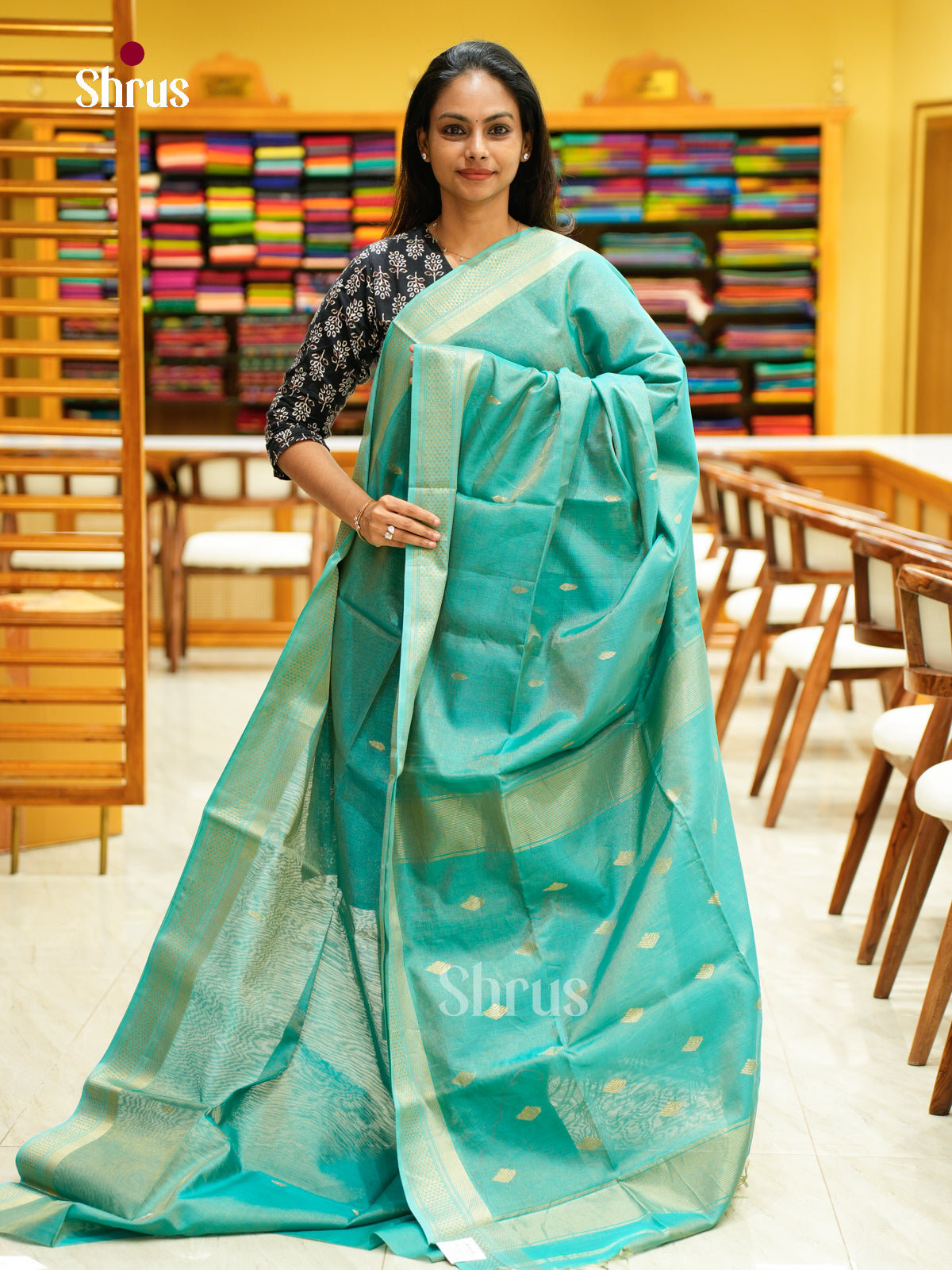 Maheshwari silkcotton Saree - EFS05038 - Shop on Shrus.com