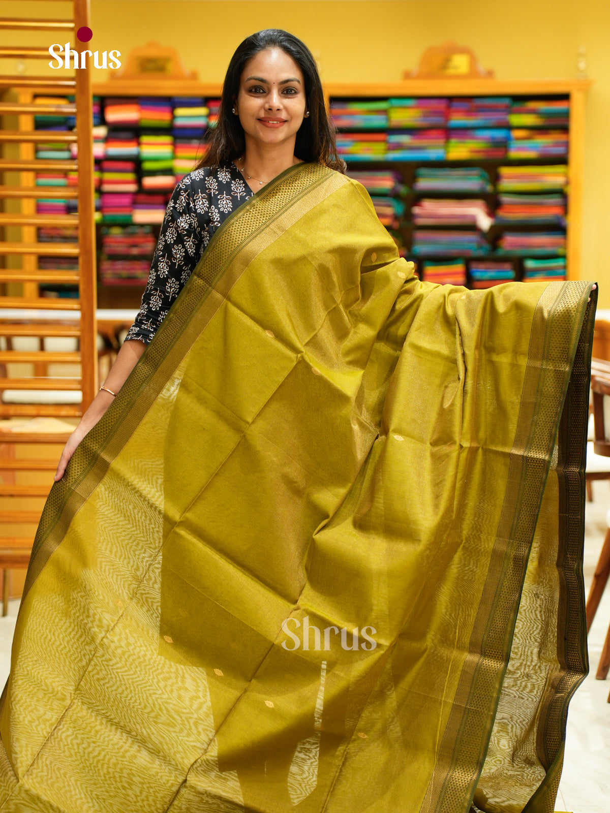 Maheshwari silkcotton Saree - EFS05042 - Shop on Shrus.com