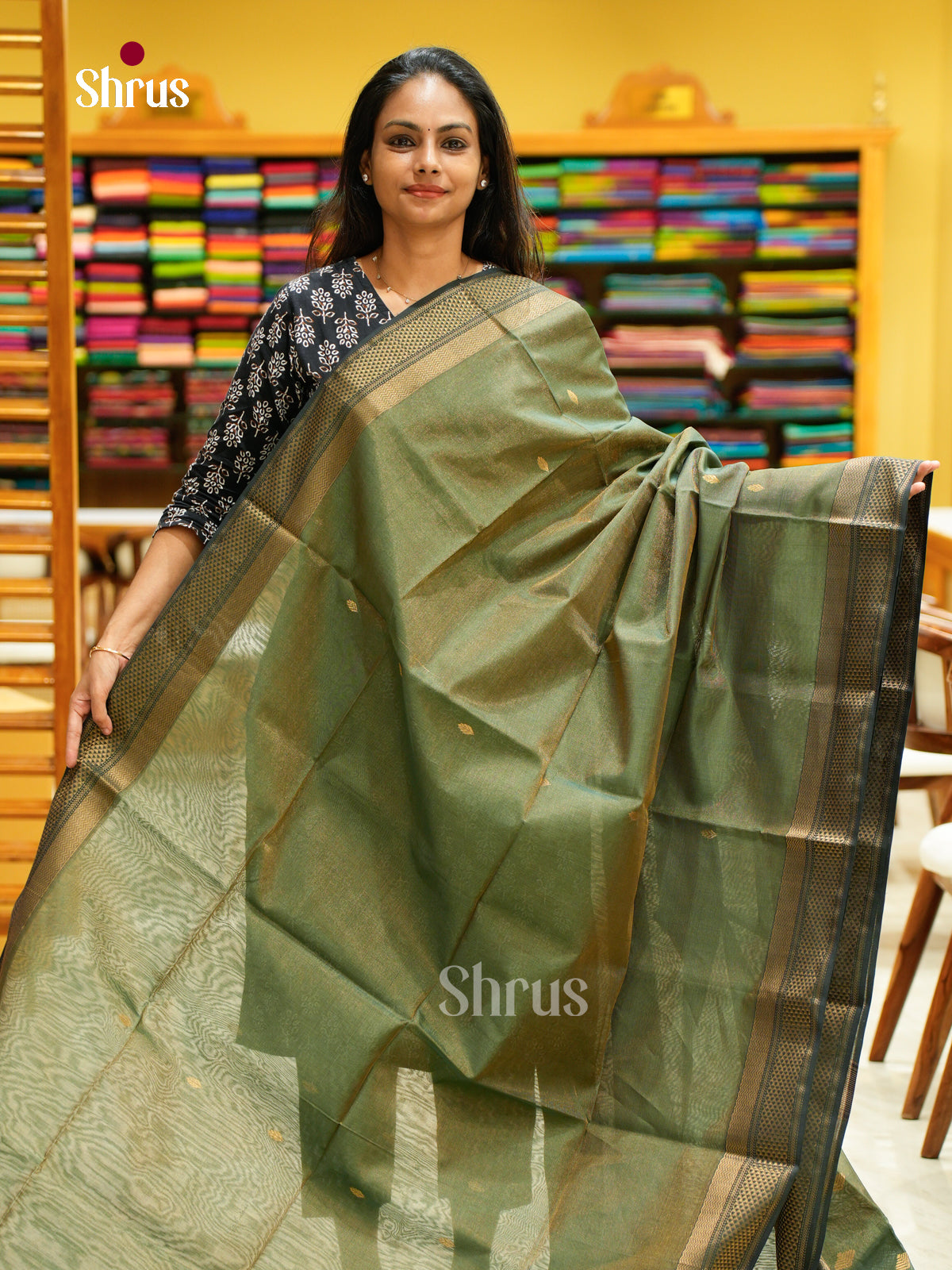 Maheshwari silkcotton Saree - EFS05043 - Shop on Shrus.com