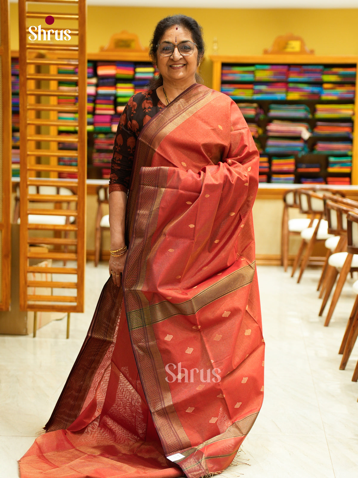 Maheshwari silkcotton Saree - EFS05049 - Shop on Shrus.com