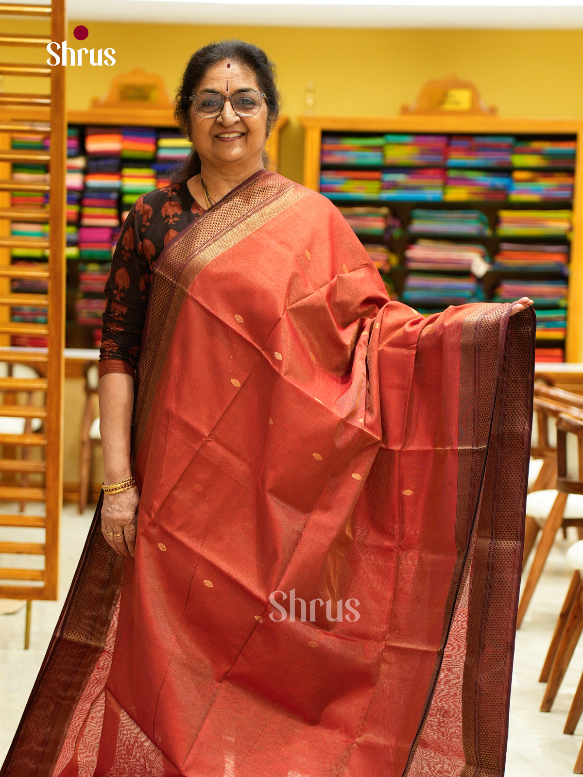 Maheshwari silkcotton Saree - EFS05049 - Shop on Shrus.com
