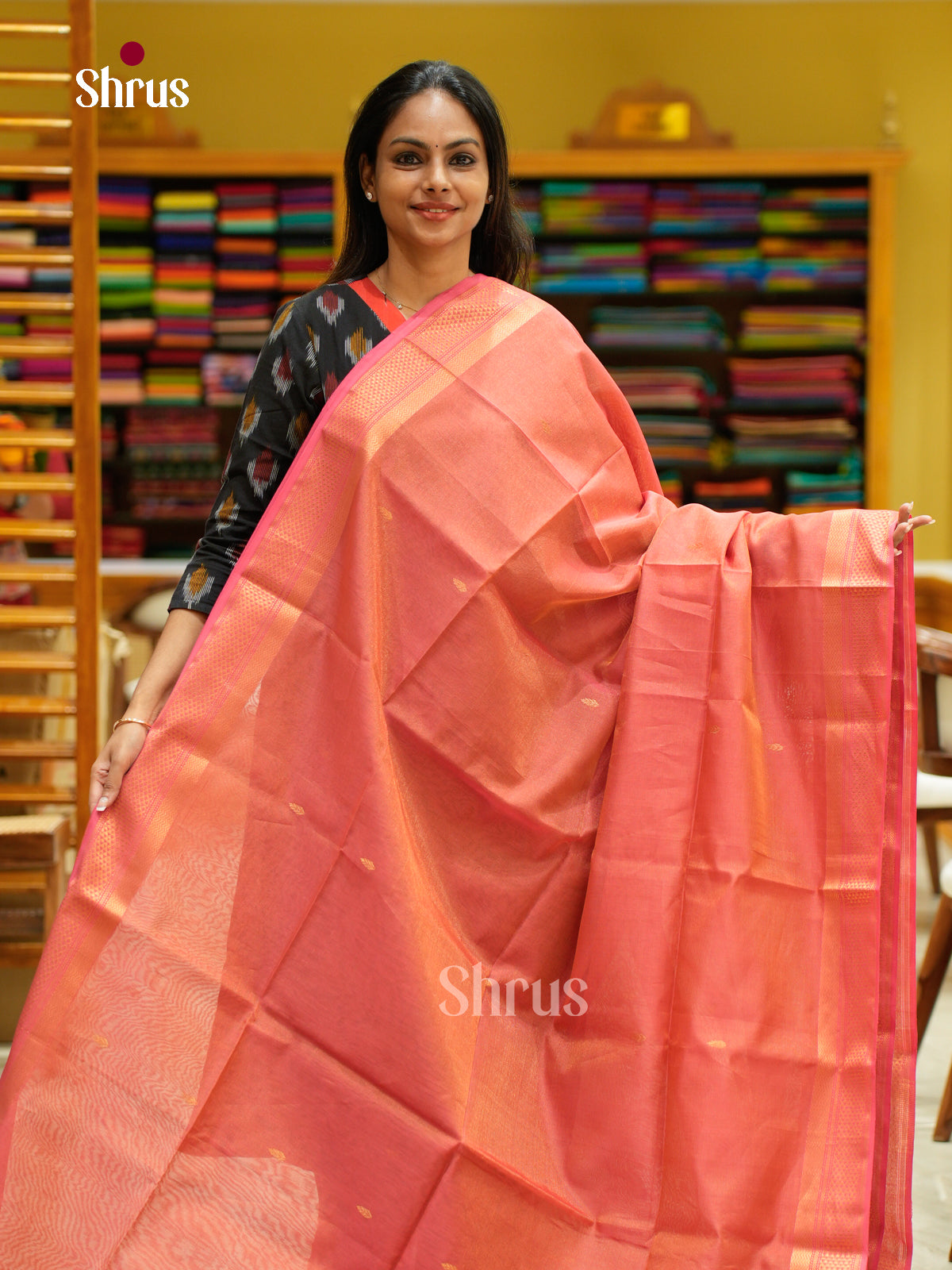 Maheshwari silkcotton Saree - EFS05050 - Shop on Shrus.com