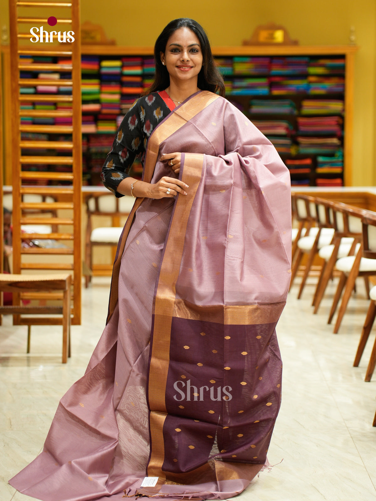 Maheshwari silkcotton Saree - EFS05053 - Shop on Shrus.com