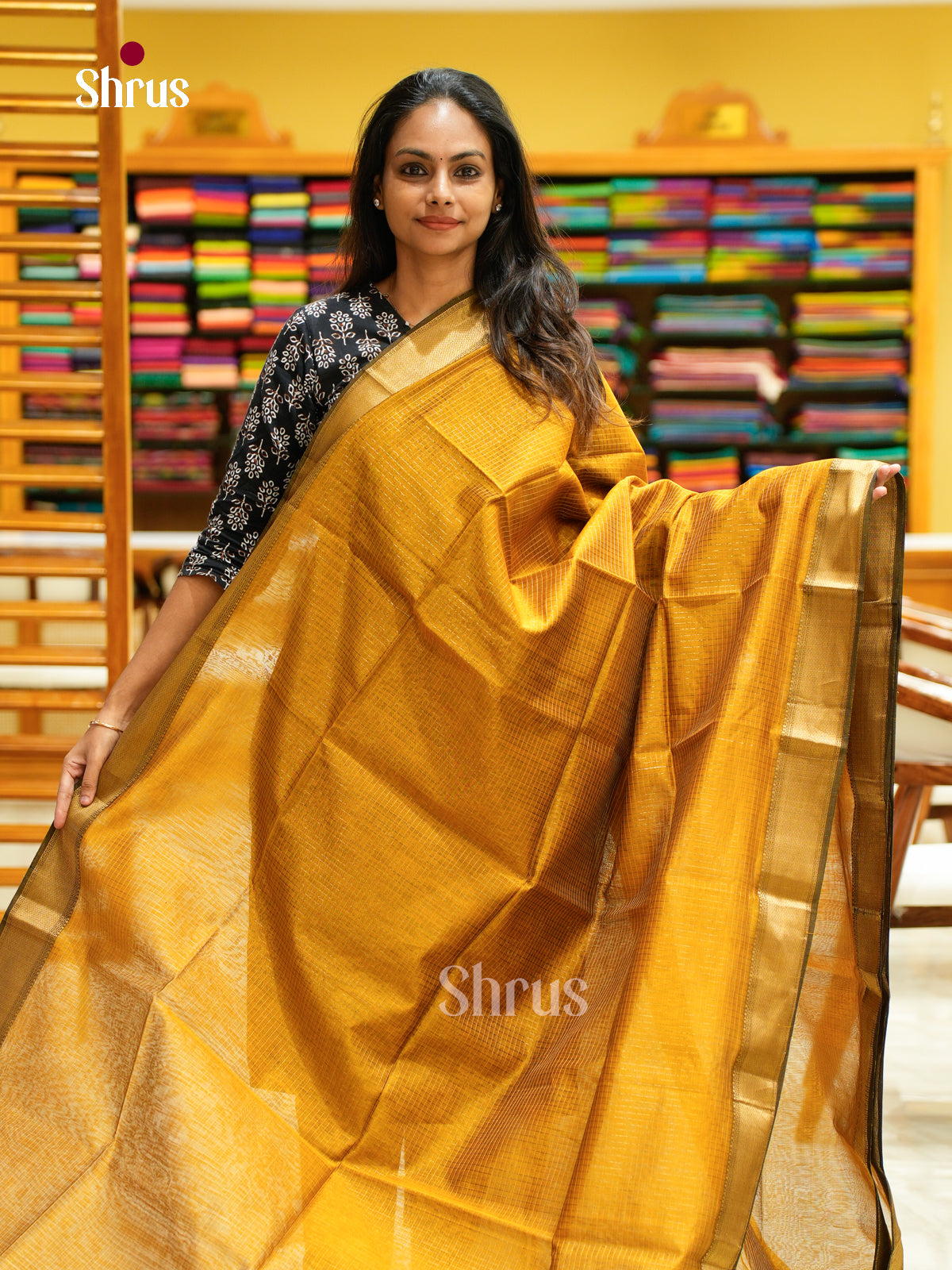 Maheshwari silkcotton Saree - EFS05077 - Shop on Shrus.com