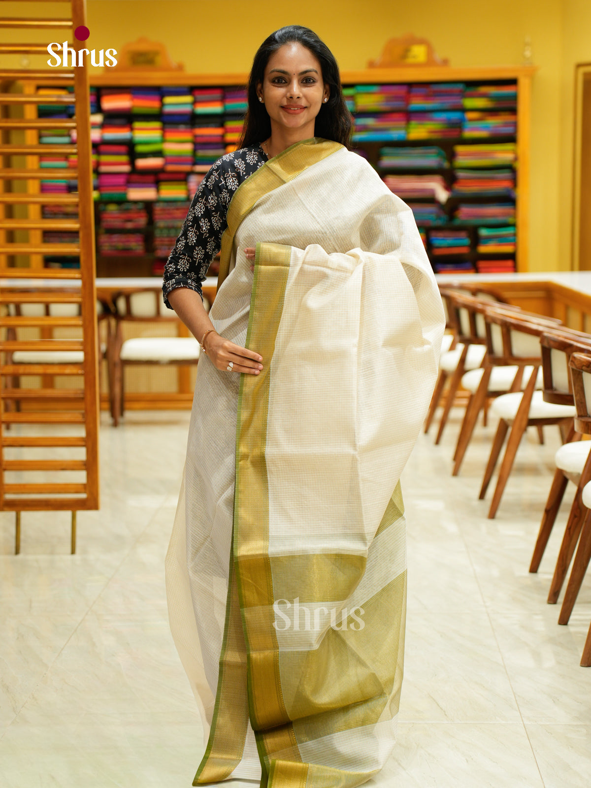 Maheshwari silkcotton Saree - EFS05086 - Shop on Shrus.com