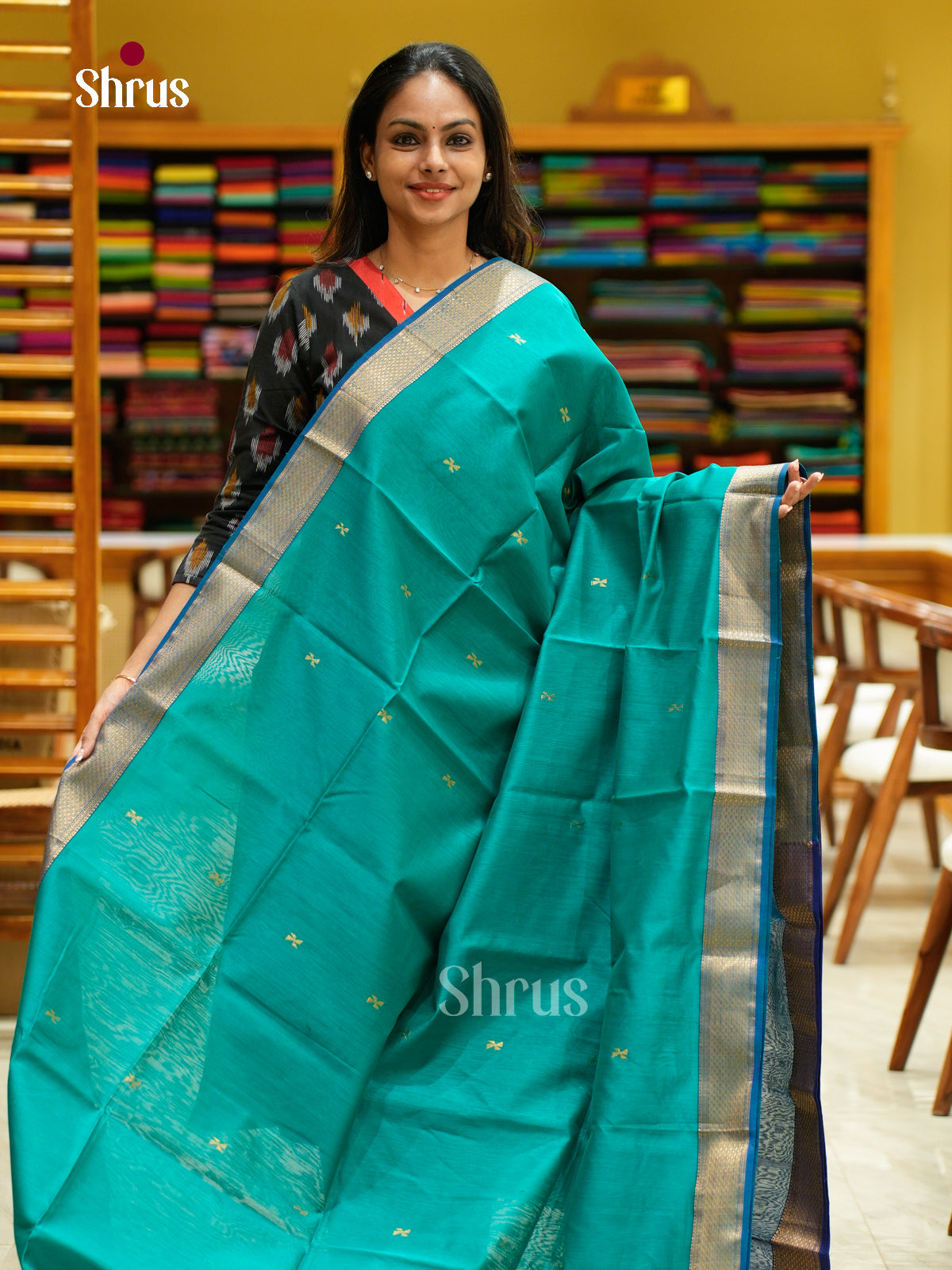 Maheshwari silkcotton Saree - EFS05101 - Shop on Shrus.com