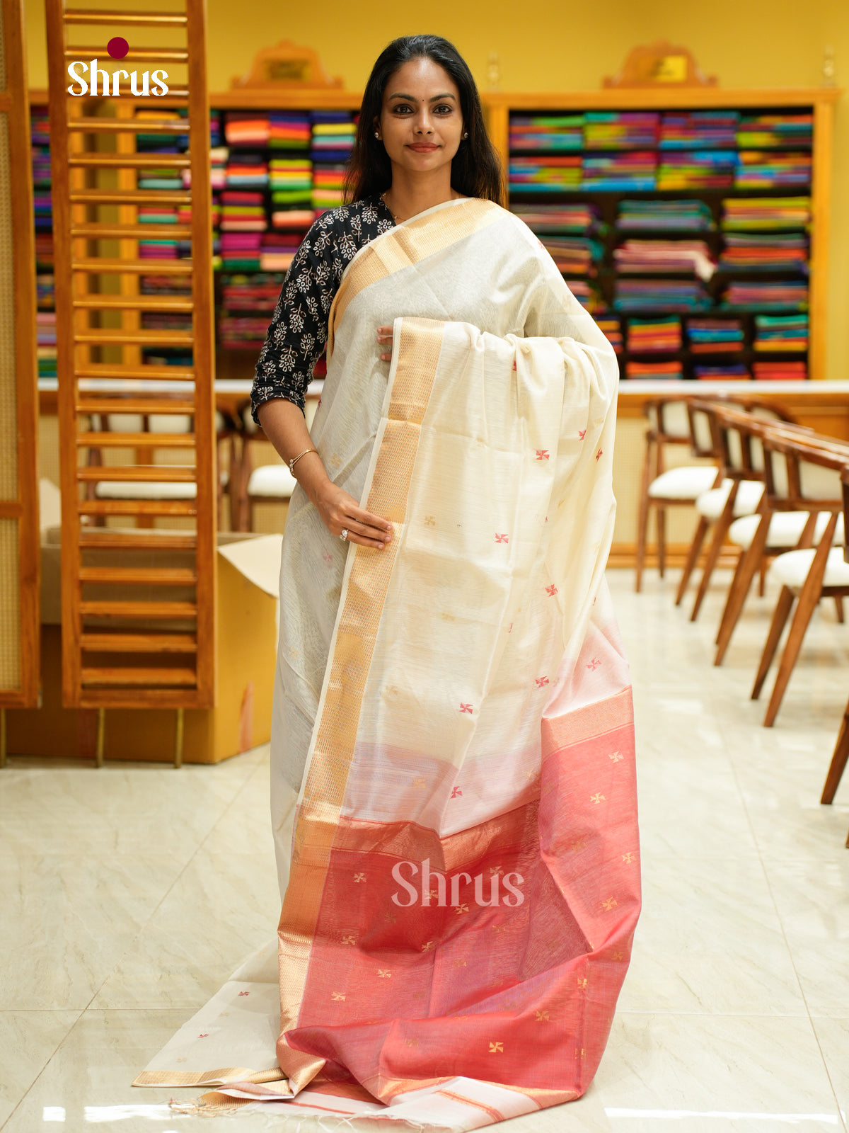 Maheshwari silkcotton Saree - EFS05111 - Shop on Shrus.com