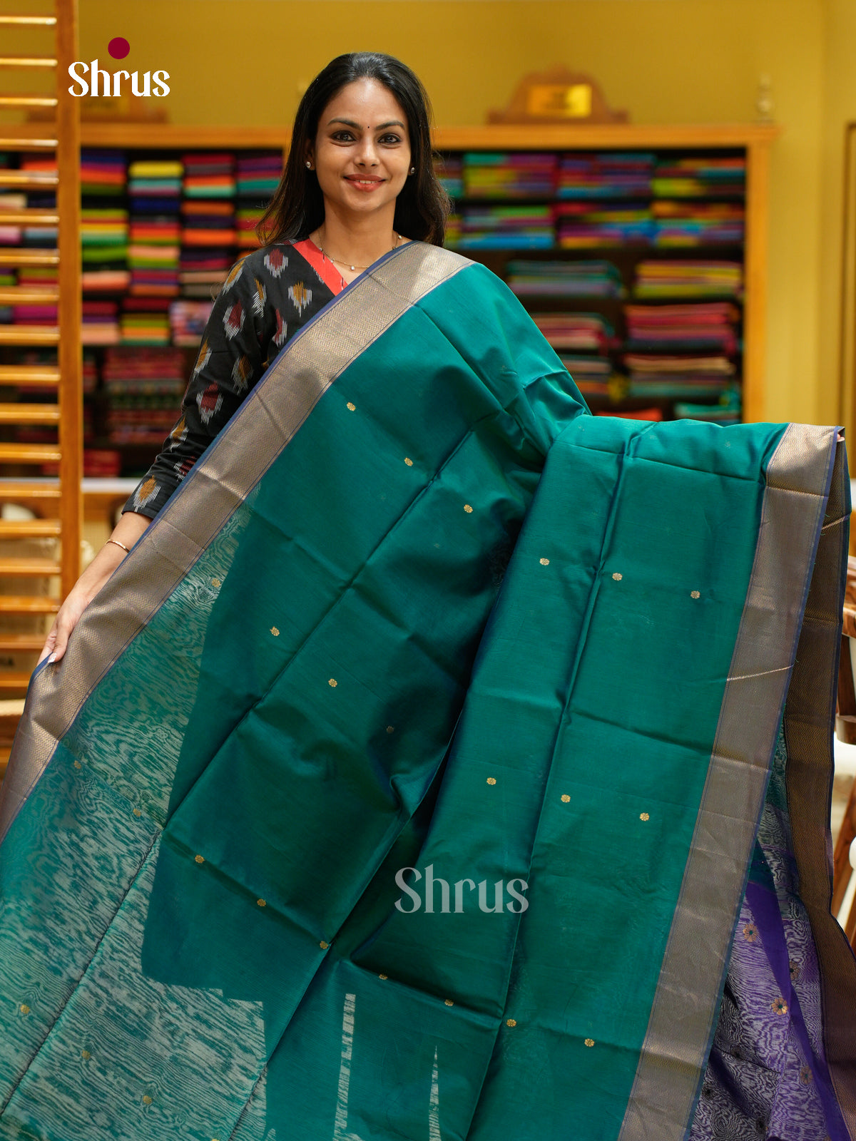Maheshwari silkcotton Saree - EFS05114 - Shop on Shrus.com