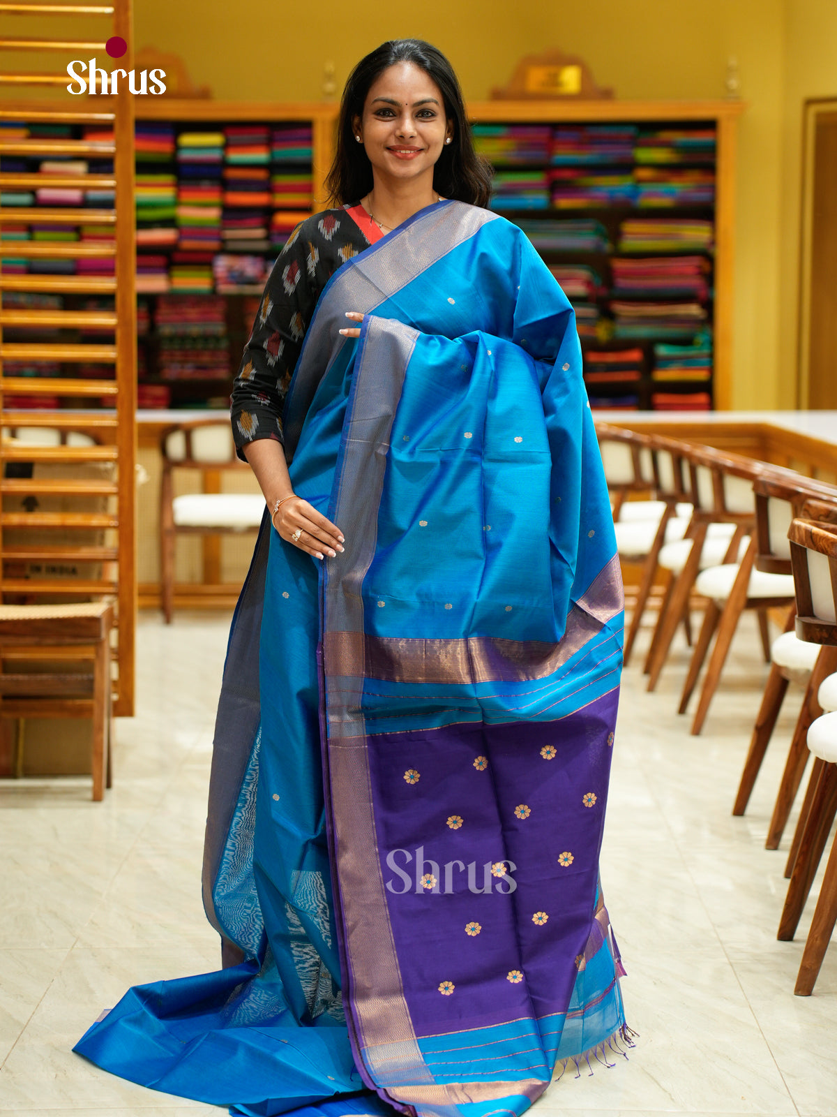 Maheshwari silkcotton Saree - EFS05117 - Shop on Shrus.com
