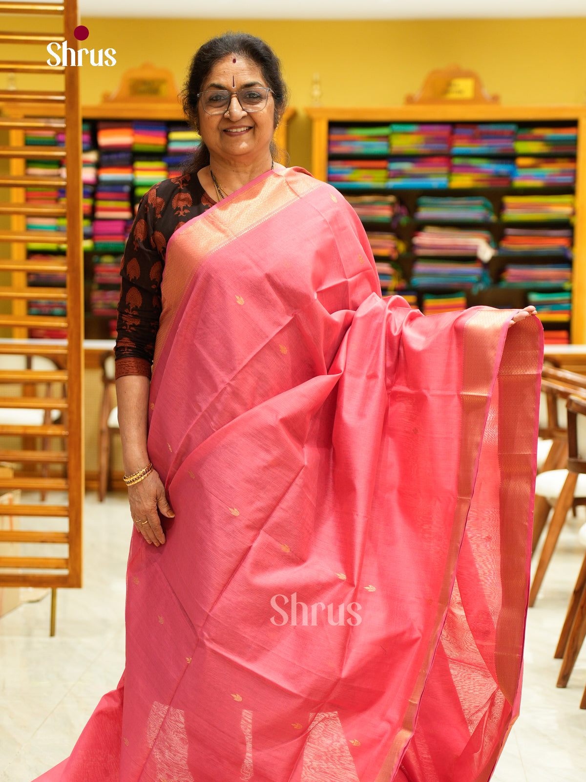 Maheshwari silkcotton Saree - EFS05126 - Shop on Shrus.com