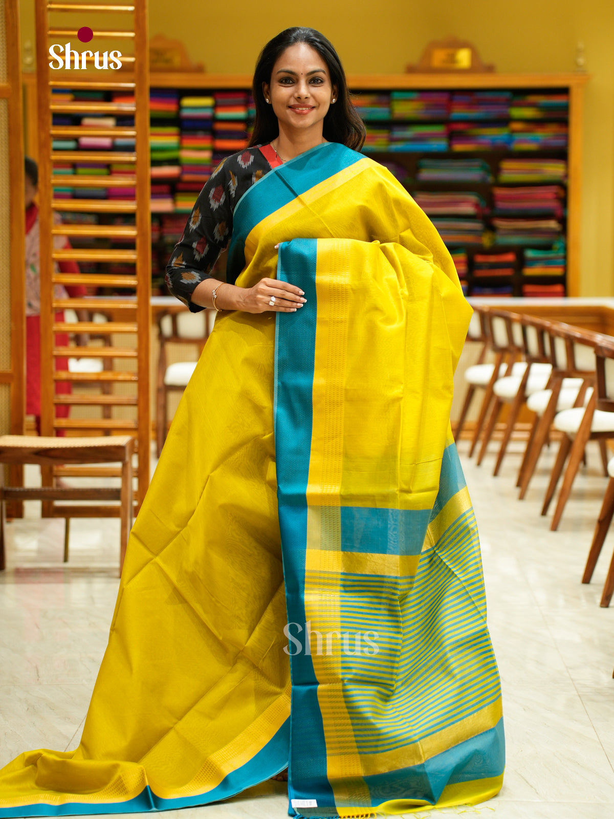 Maheshwari silkcotton Saree - EFS05128 - Shop on Shrus.com