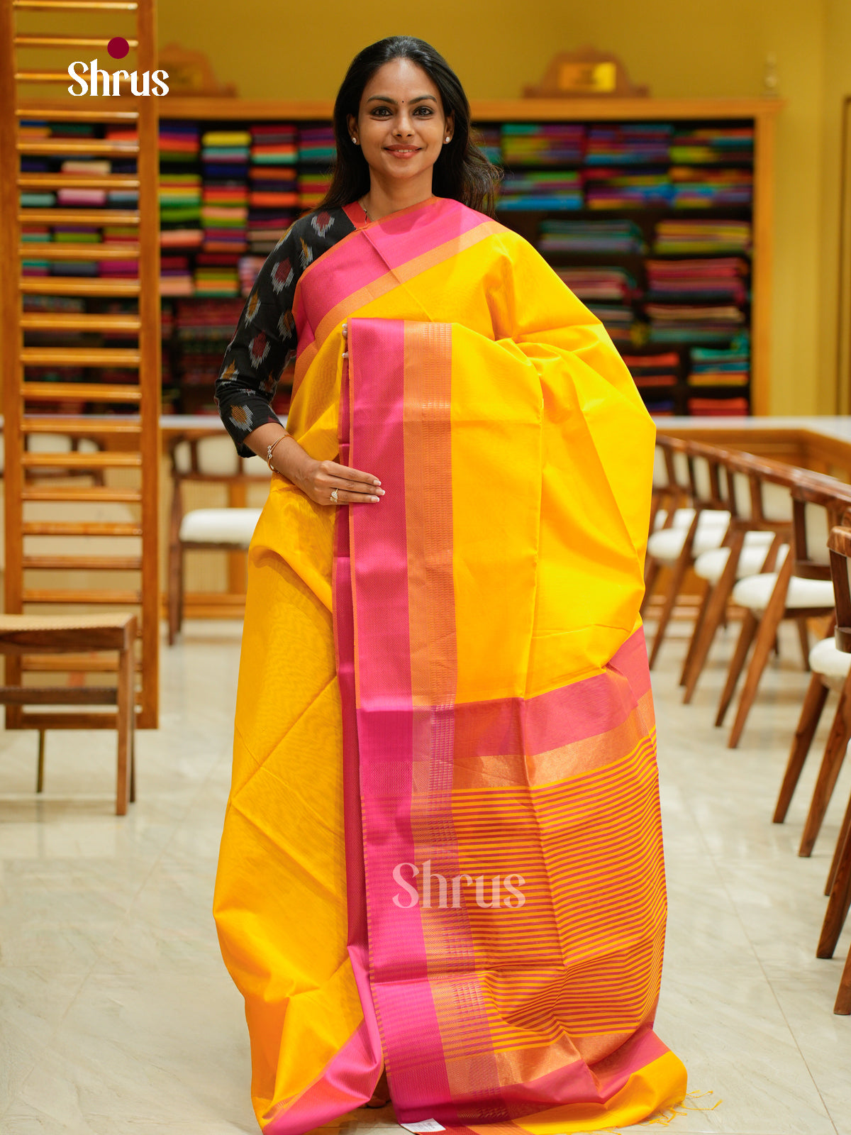 Maheshwari silkcotton Saree - EFS05132 - Shop on Shrus.com